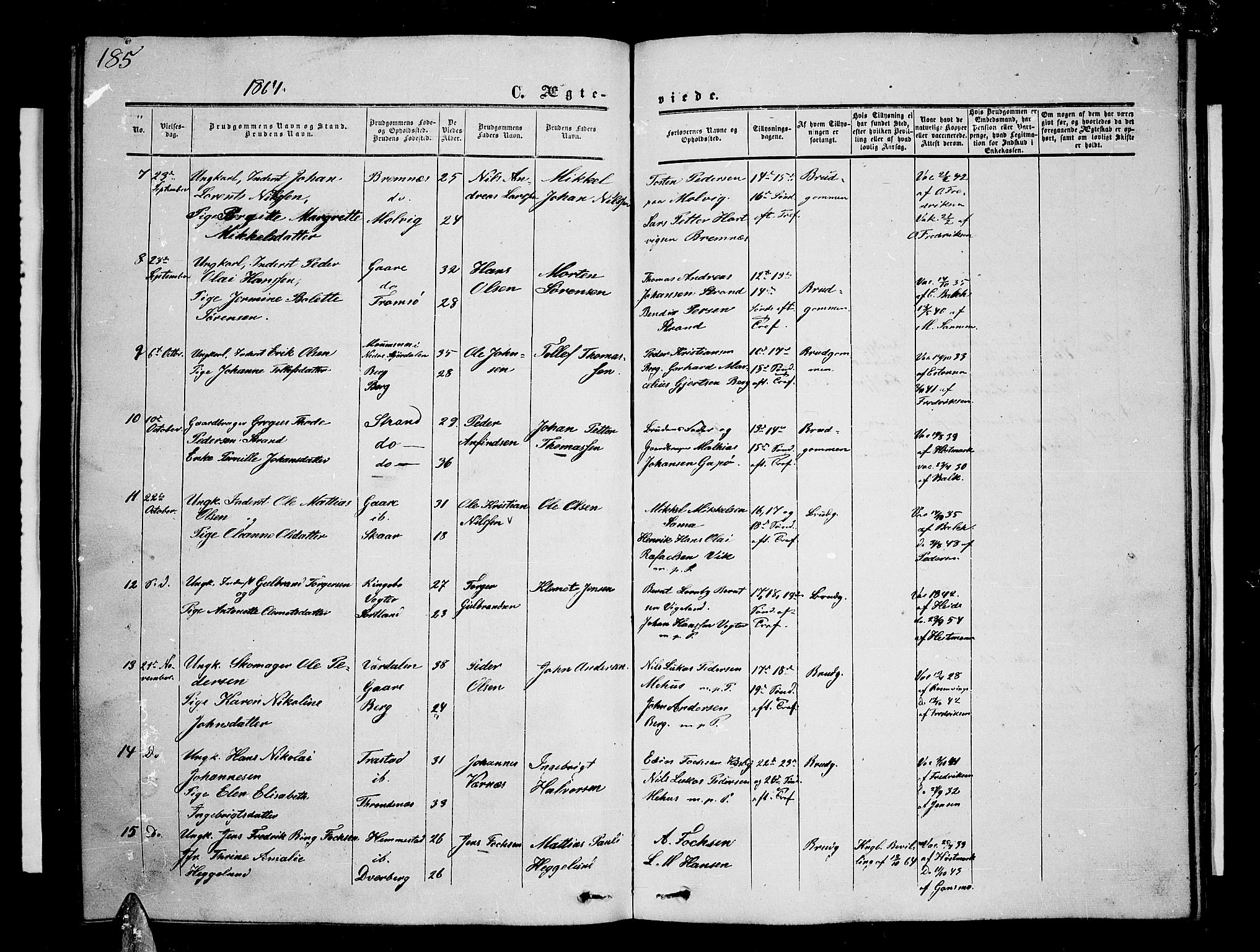 Kvæfjord sokneprestkontor, AV/SATØ-S-1323/G/Ga/Gab/L0003klokker: Parish register (copy) no. 3, 1856-1870, p. 185