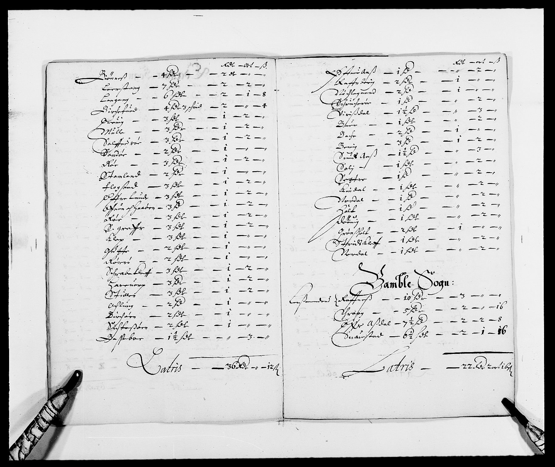 Rentekammeret inntil 1814, Reviderte regnskaper, Fogderegnskap, AV/RA-EA-4092/R34/L2039: Fogderegnskap Bamble, 1662-1669, p. 152