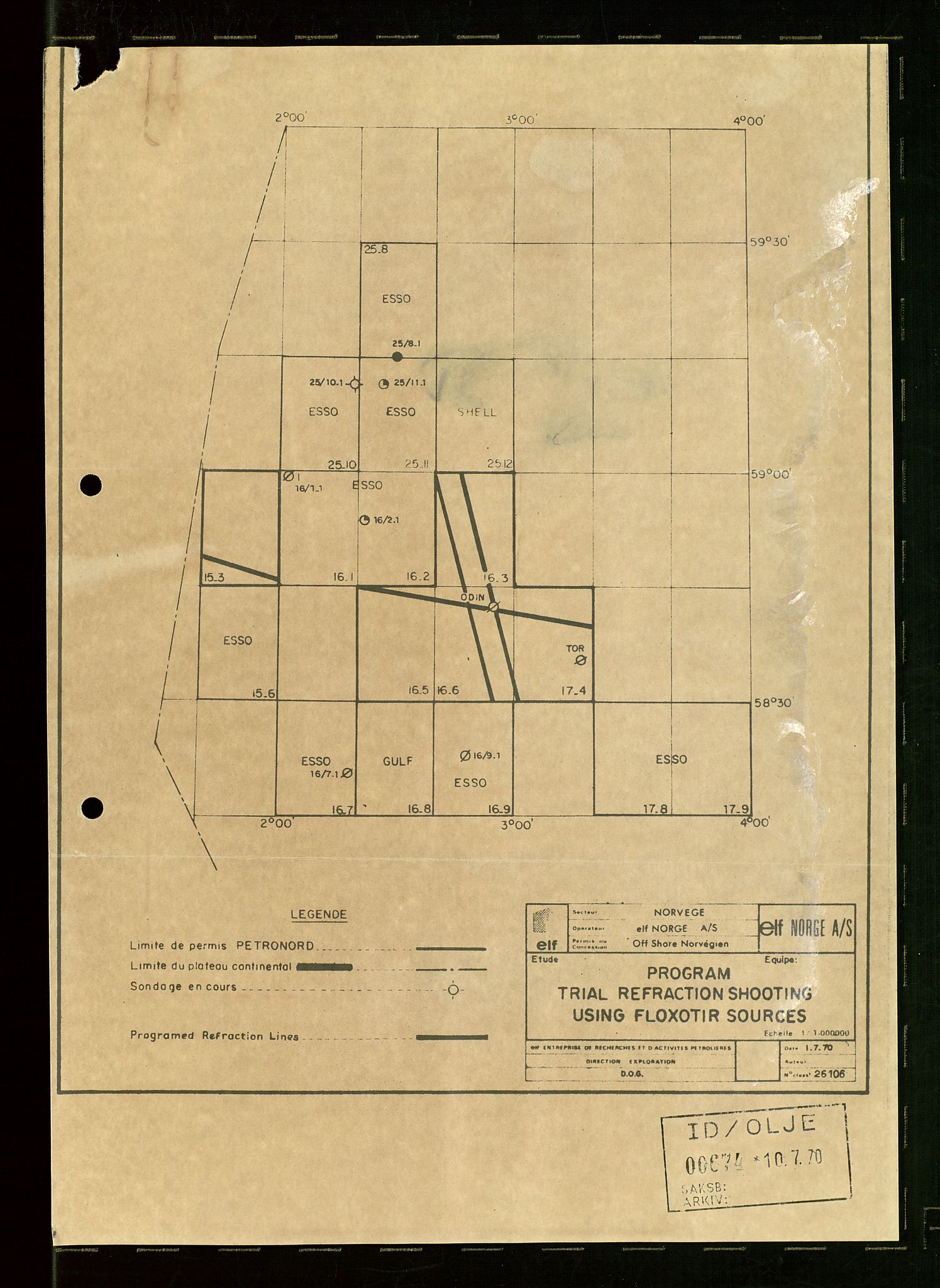 Industridepartementet, Oljekontoret, AV/SAST-A-101348/Dc/L0003: Ekofisk prosjekt, utbygging av Ekofiskfeltet, diverse, 1970-1972