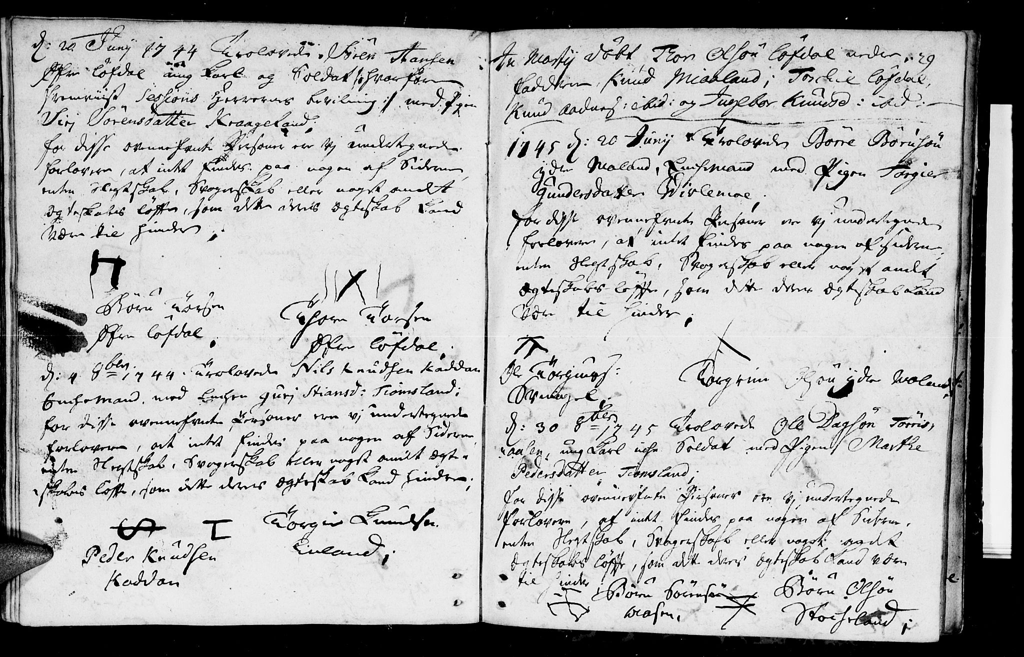 Holum sokneprestkontor, AV/SAK-1111-0022/F/Fa/Fab/L0001: Parish register (official) no. A 1, 1720-1752, p. 29