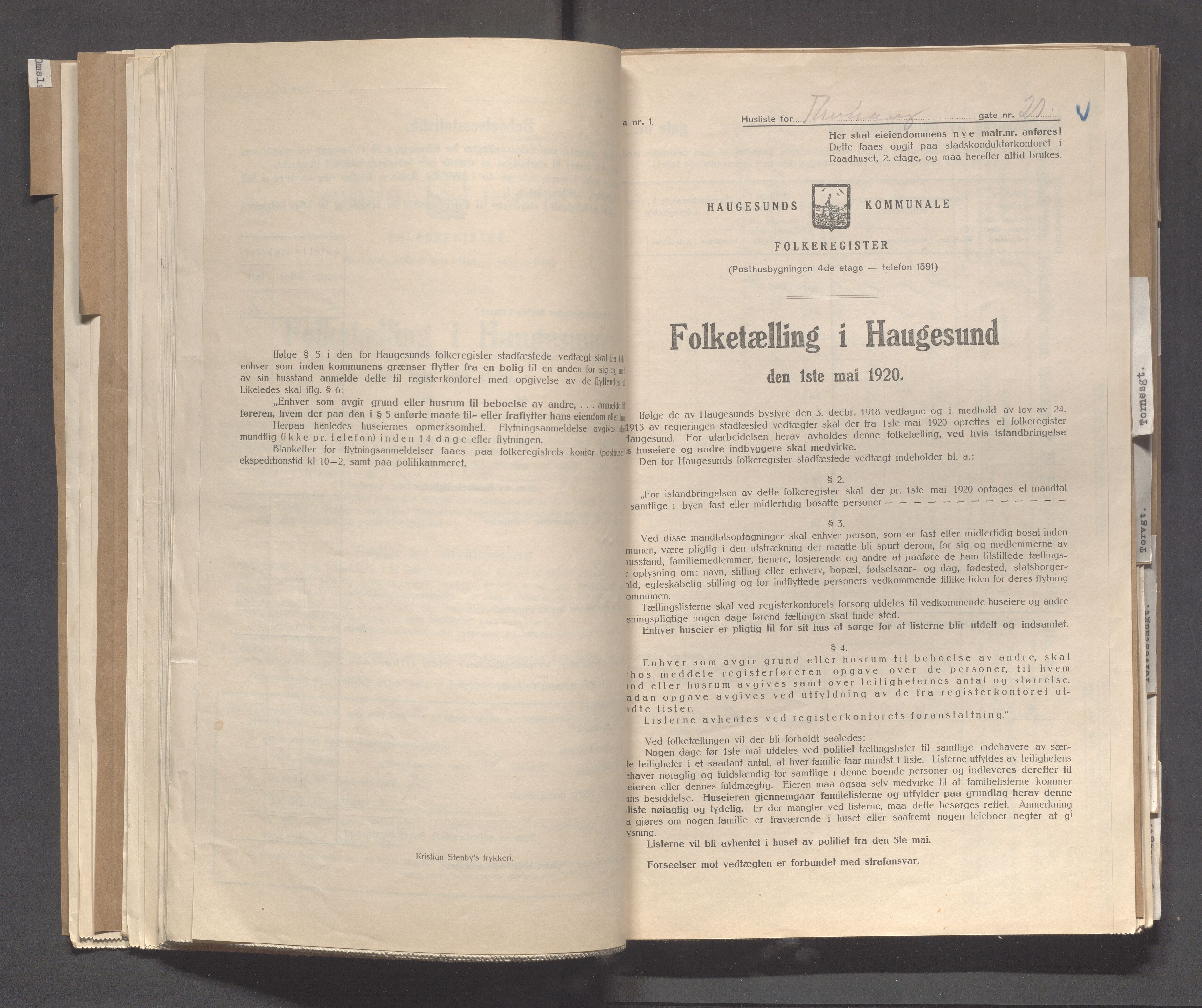 IKAR, Local census 1.5.1920 for Haugesund, 1920, p. 5198