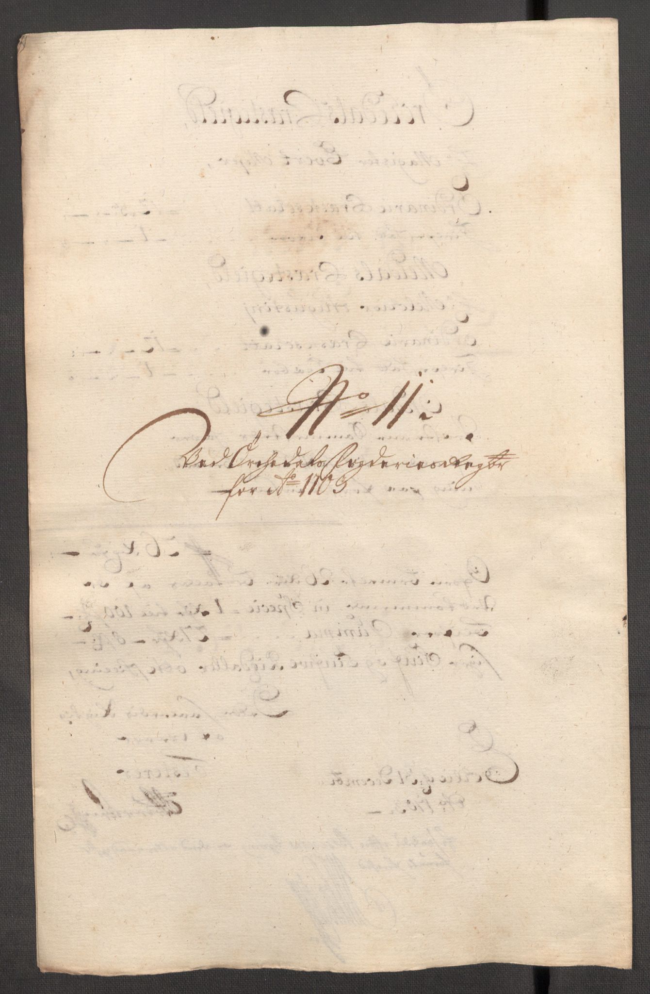 Rentekammeret inntil 1814, Reviderte regnskaper, Fogderegnskap, RA/EA-4092/R60/L3953: Fogderegnskap Orkdal og Gauldal, 1703, p. 170