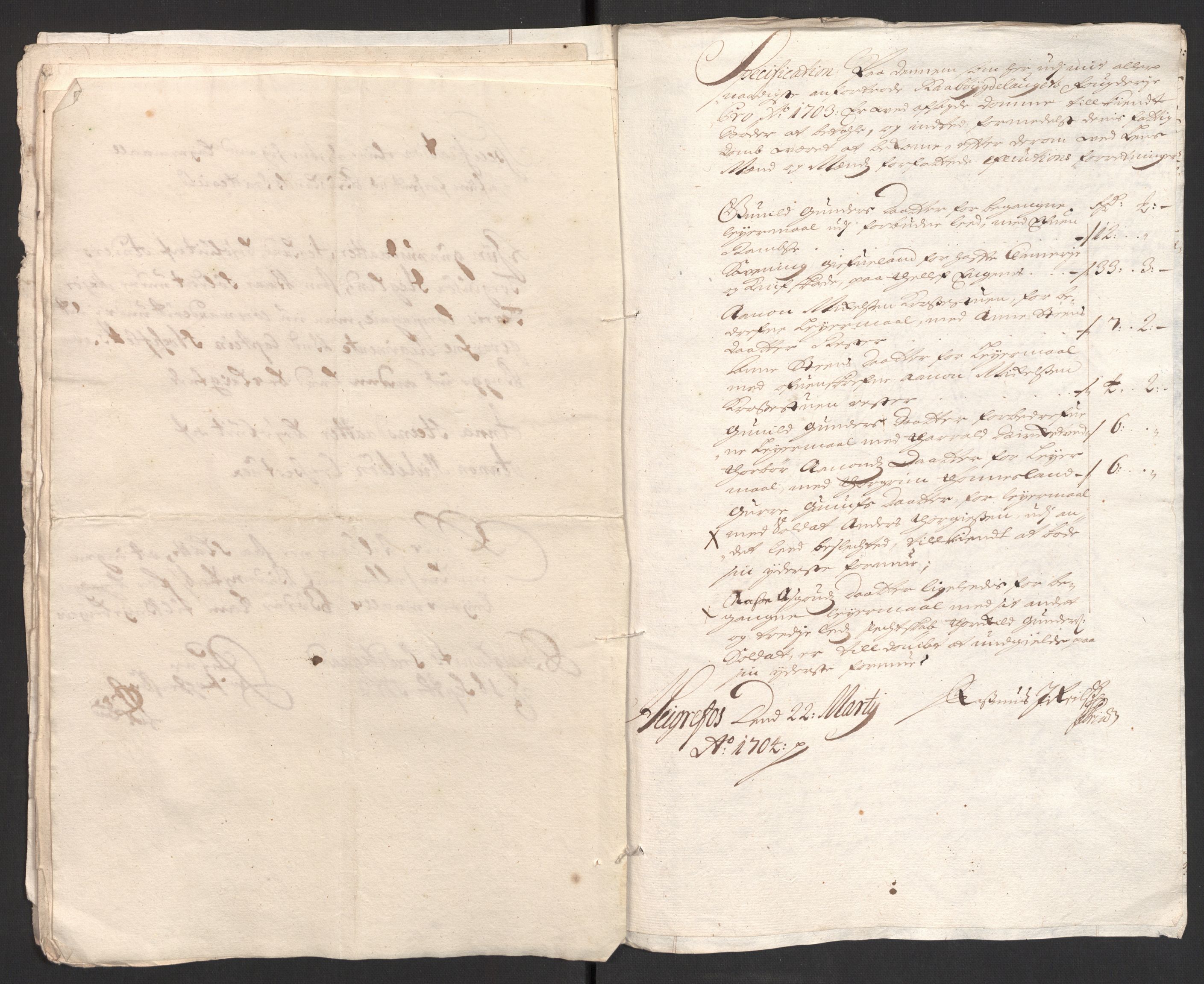 Rentekammeret inntil 1814, Reviderte regnskaper, Fogderegnskap, RA/EA-4092/R40/L2447: Fogderegnskap Råbyggelag, 1703-1705, p. 53