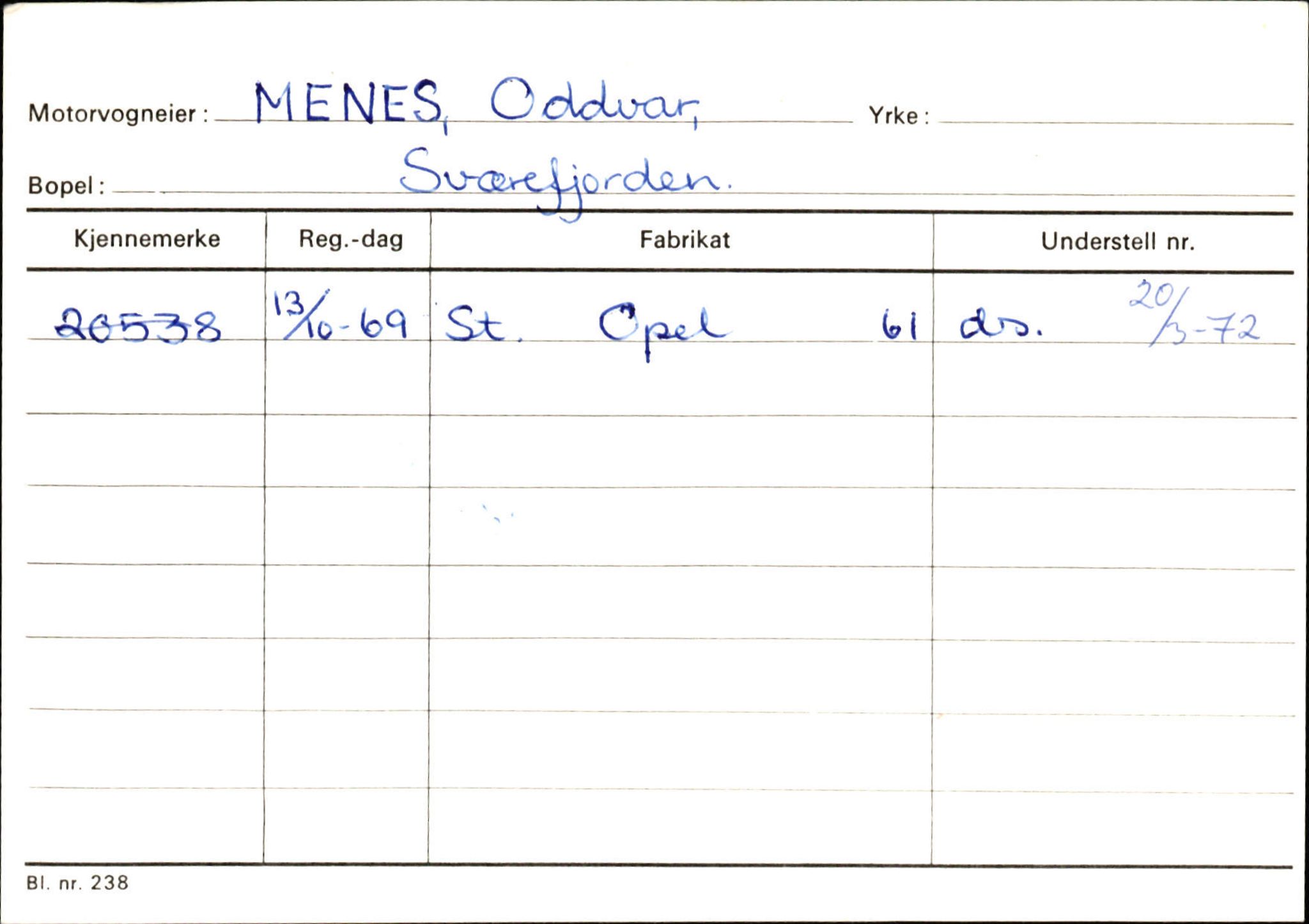 Statens vegvesen, Sogn og Fjordane vegkontor, AV/SAB-A-5301/4/F/L0132: Eigarregister Askvoll A-Å. Balestrand A-Å, 1945-1975, p. 2050