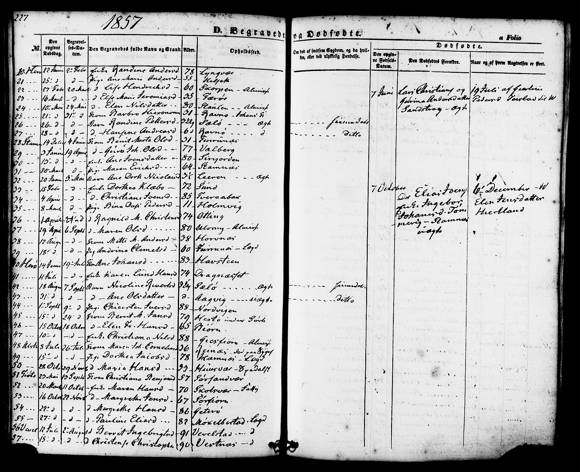 Ministerialprotokoller, klokkerbøker og fødselsregistre - Nordland, SAT/A-1459/830/L0448: Parish register (official) no. 830A12, 1855-1878, p. 227