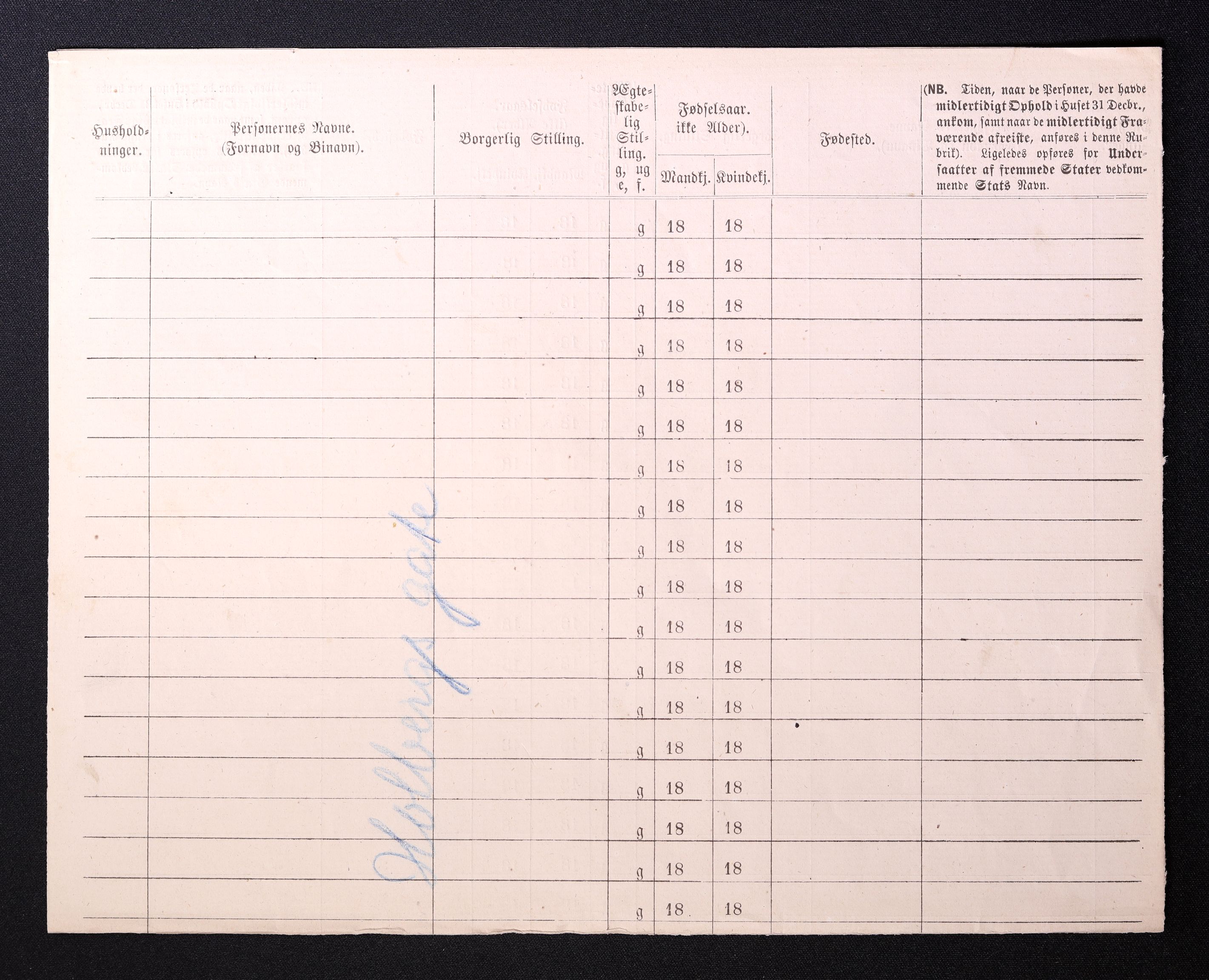 RA, 1870 census for 0301 Kristiania, 1870, p. 1285