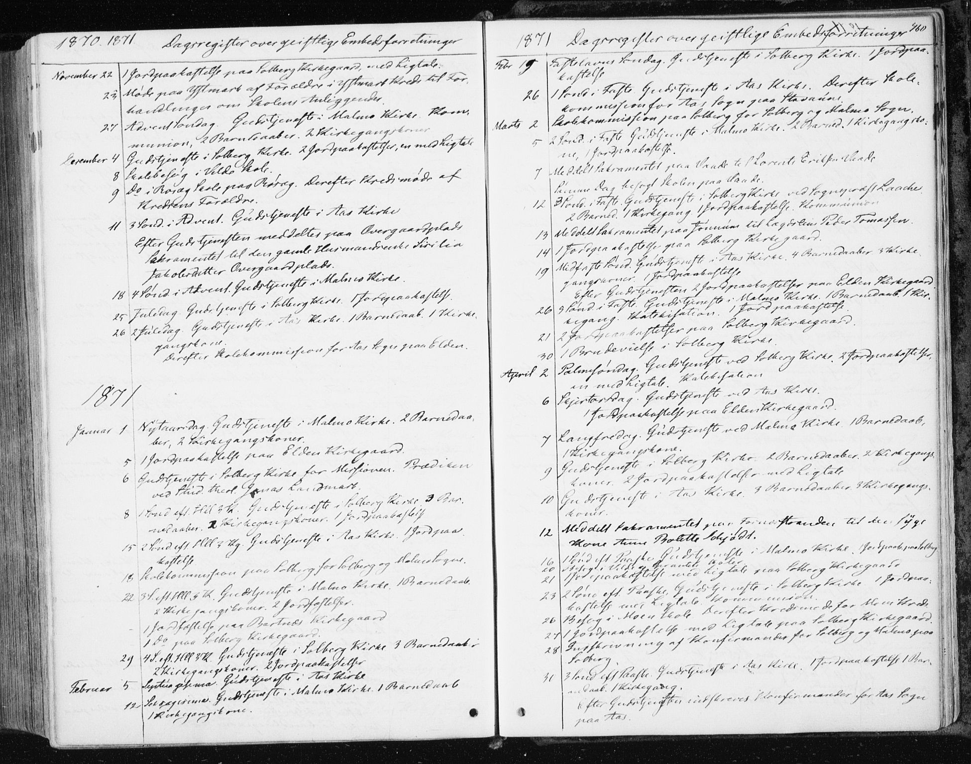 Ministerialprotokoller, klokkerbøker og fødselsregistre - Nord-Trøndelag, AV/SAT-A-1458/741/L0394: Parish register (official) no. 741A08, 1864-1877, p. 460