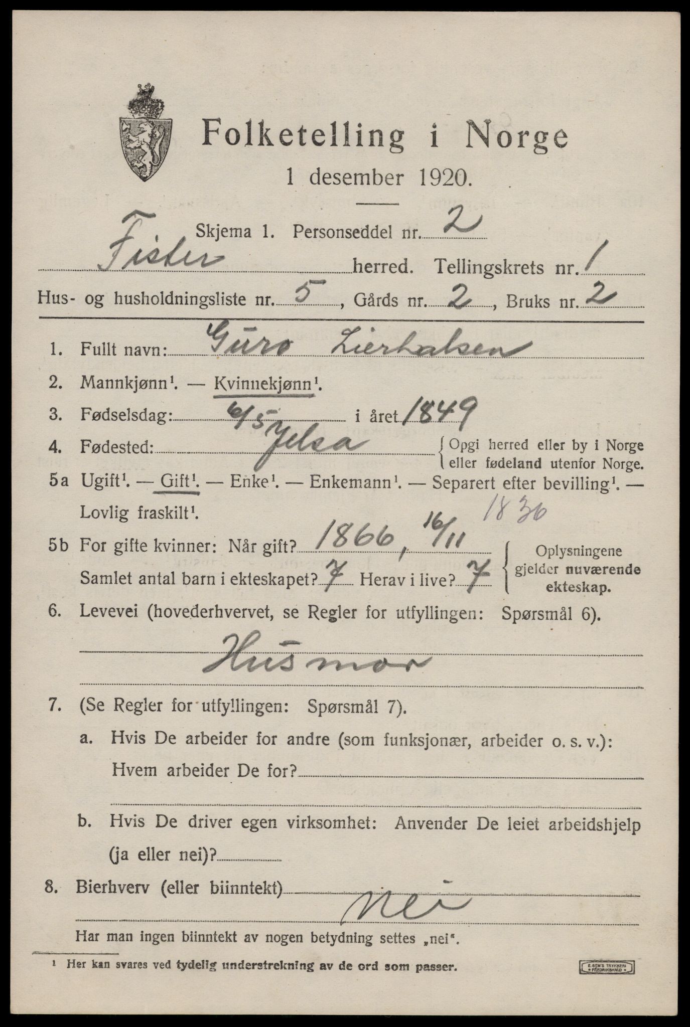 SAST, 1920 census for Fister, 1920, p. 417