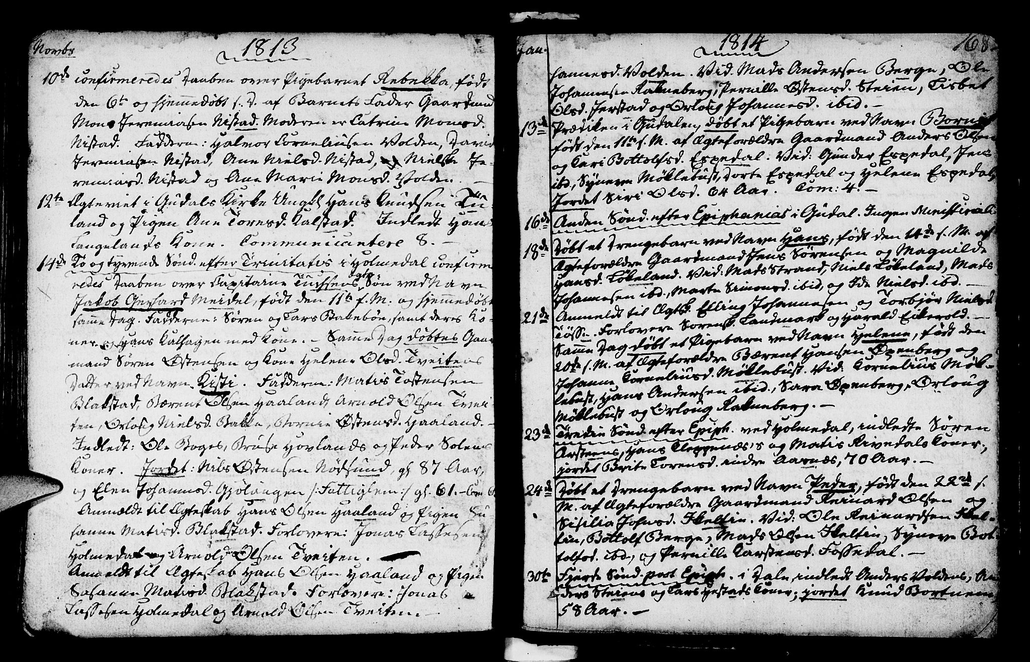 Fjaler sokneprestembete, AV/SAB-A-79801/H/Haa/Haaa/L0003: Parish register (official) no. A 3, 1799-1814, p. 168