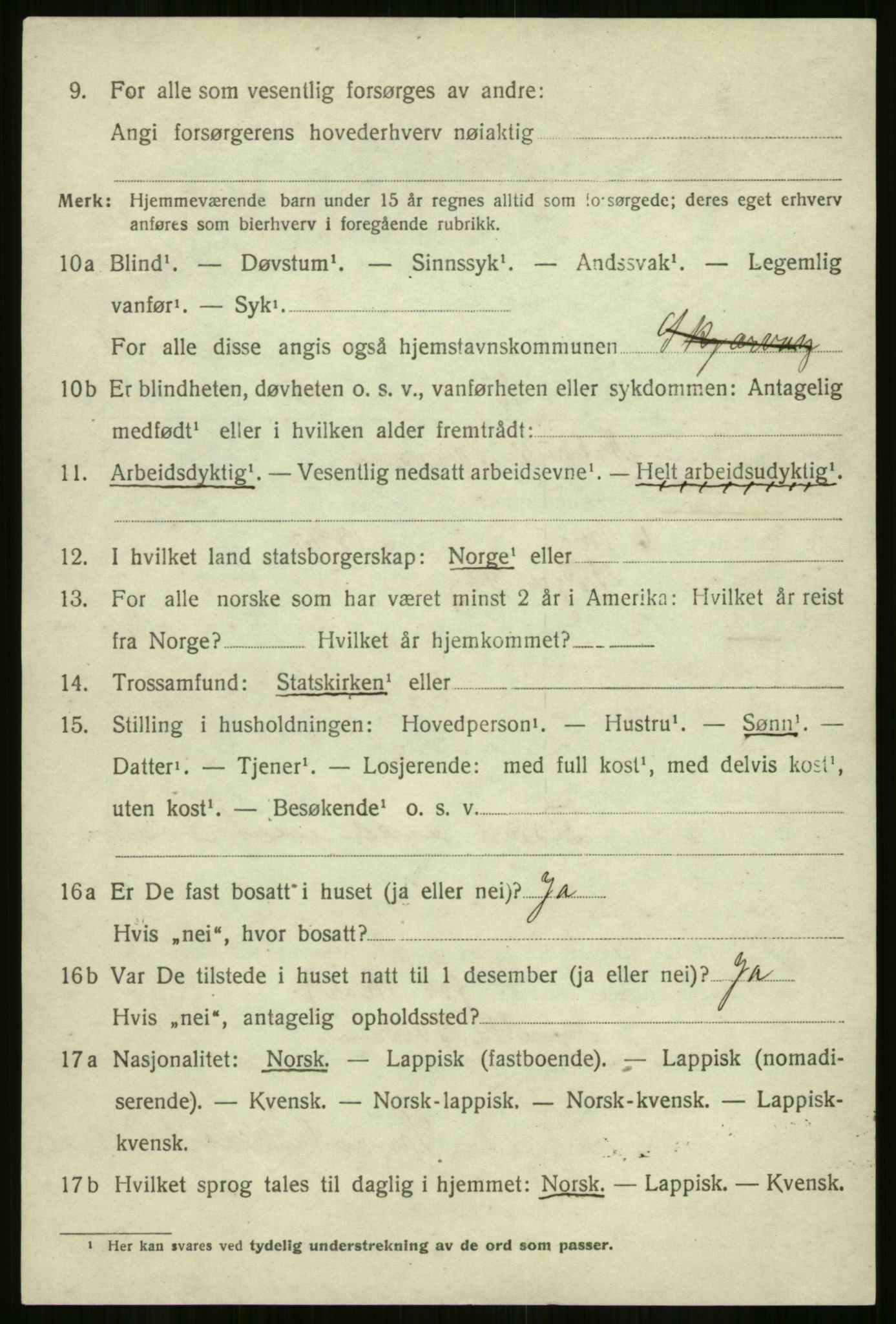 SATØ, 1920 census for Skjervøy, 1920, p. 5608