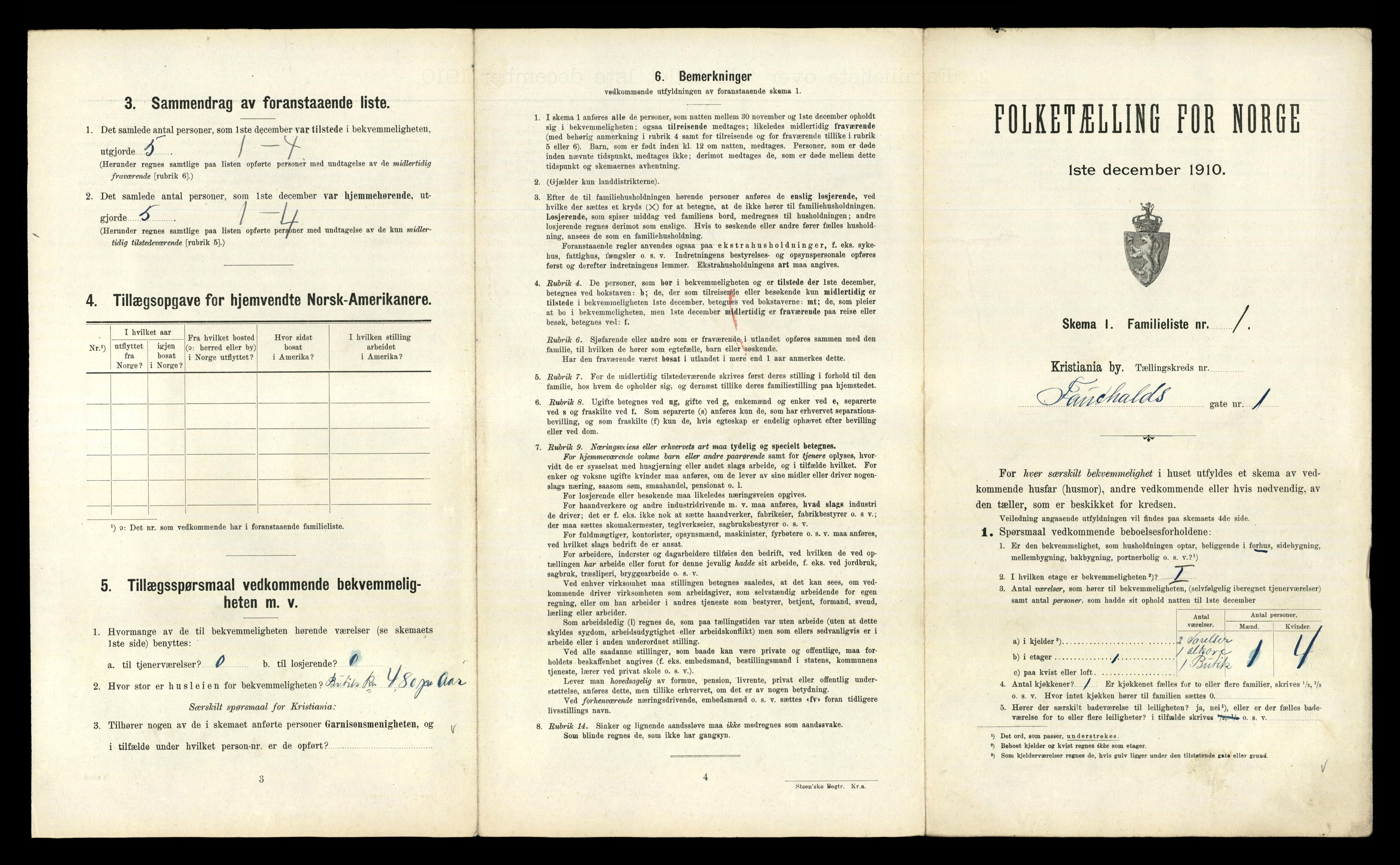 RA, 1910 census for Kristiania, 1910, p. 23383