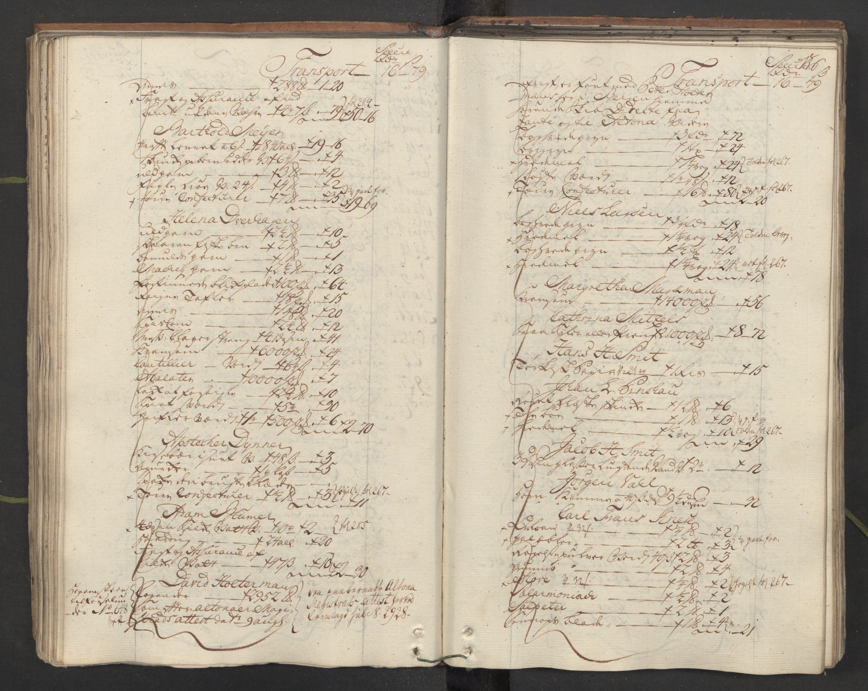 Generaltollkammeret, tollregnskaper, AV/RA-EA-5490/R26/L0101/0001: Tollregnskaper Bergen A / Inngående hovedtollbok, 1762, p. 155b-156a