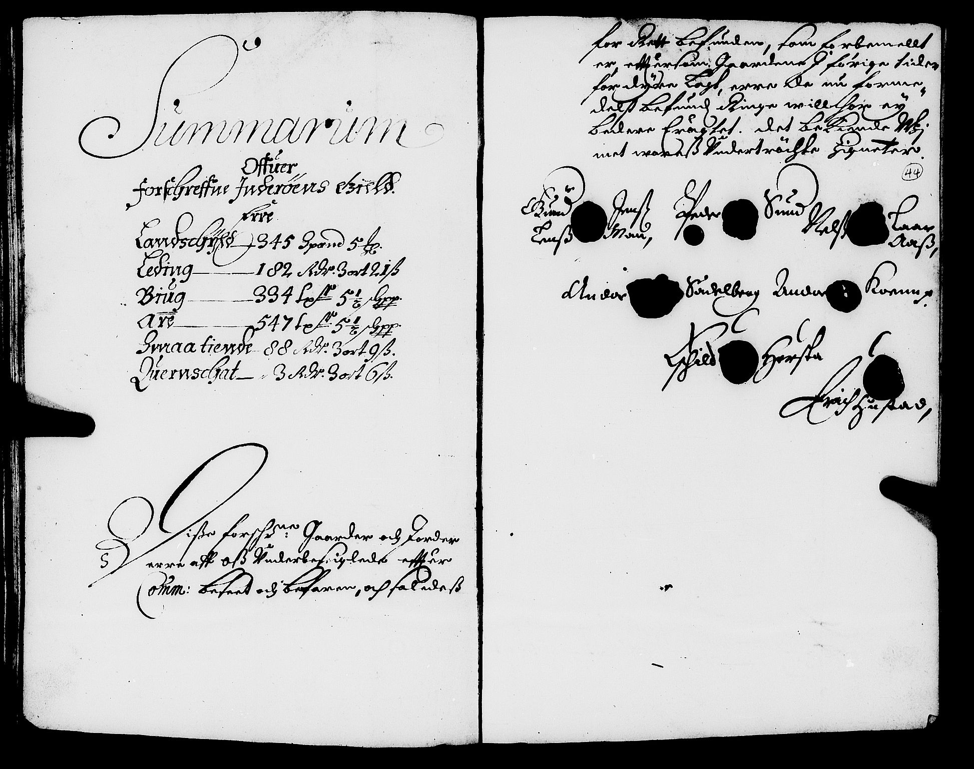 Rentekammeret inntil 1814, Realistisk ordnet avdeling, RA/EA-4070/N/Nb/Nba/L0055: Inderøy len, 1668, p. 43b-44a