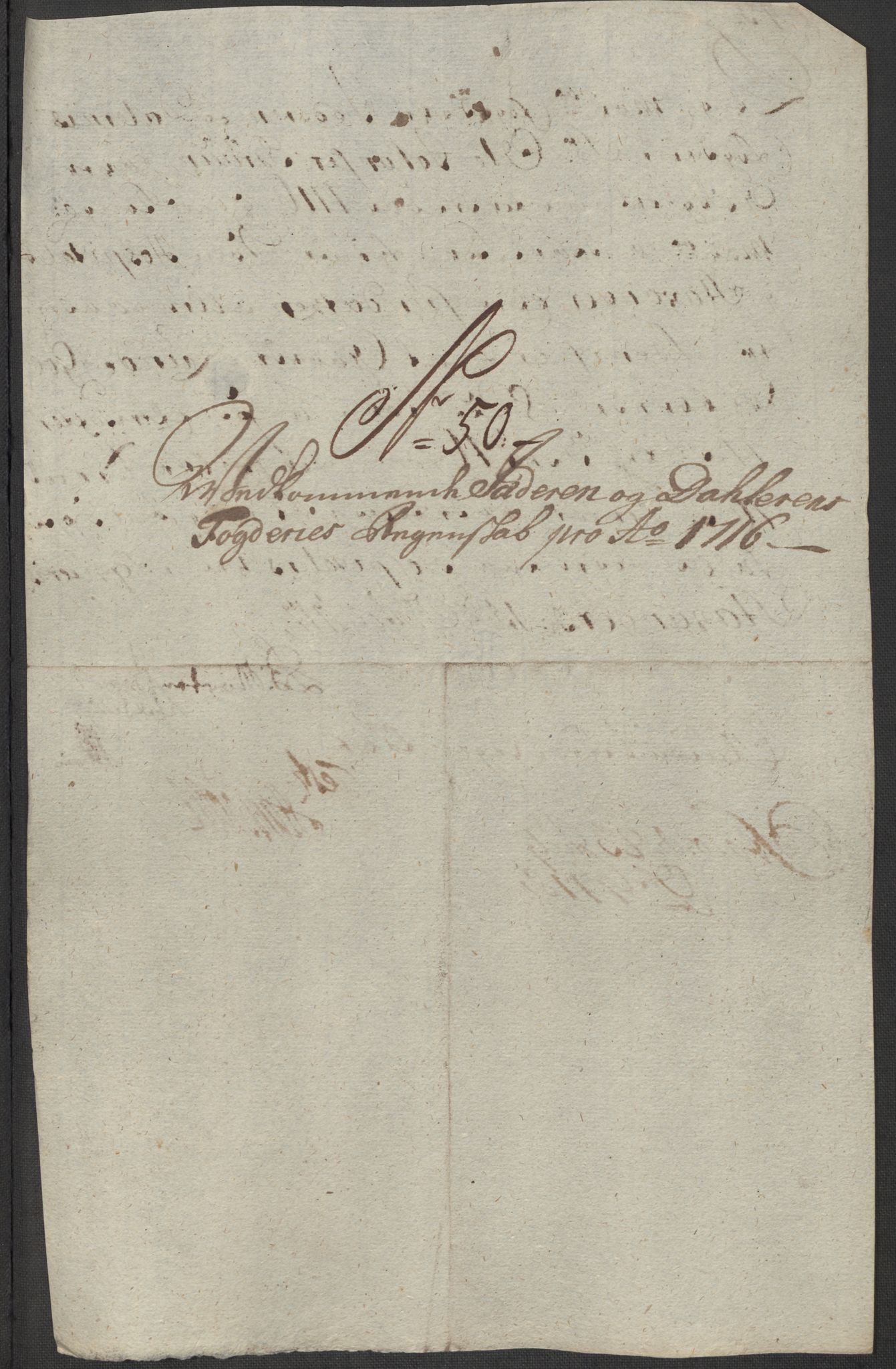 Rentekammeret inntil 1814, Reviderte regnskaper, Fogderegnskap, AV/RA-EA-4092/R46/L2740: Fogderegnskap Jæren og Dalane, 1715-1716, p. 456