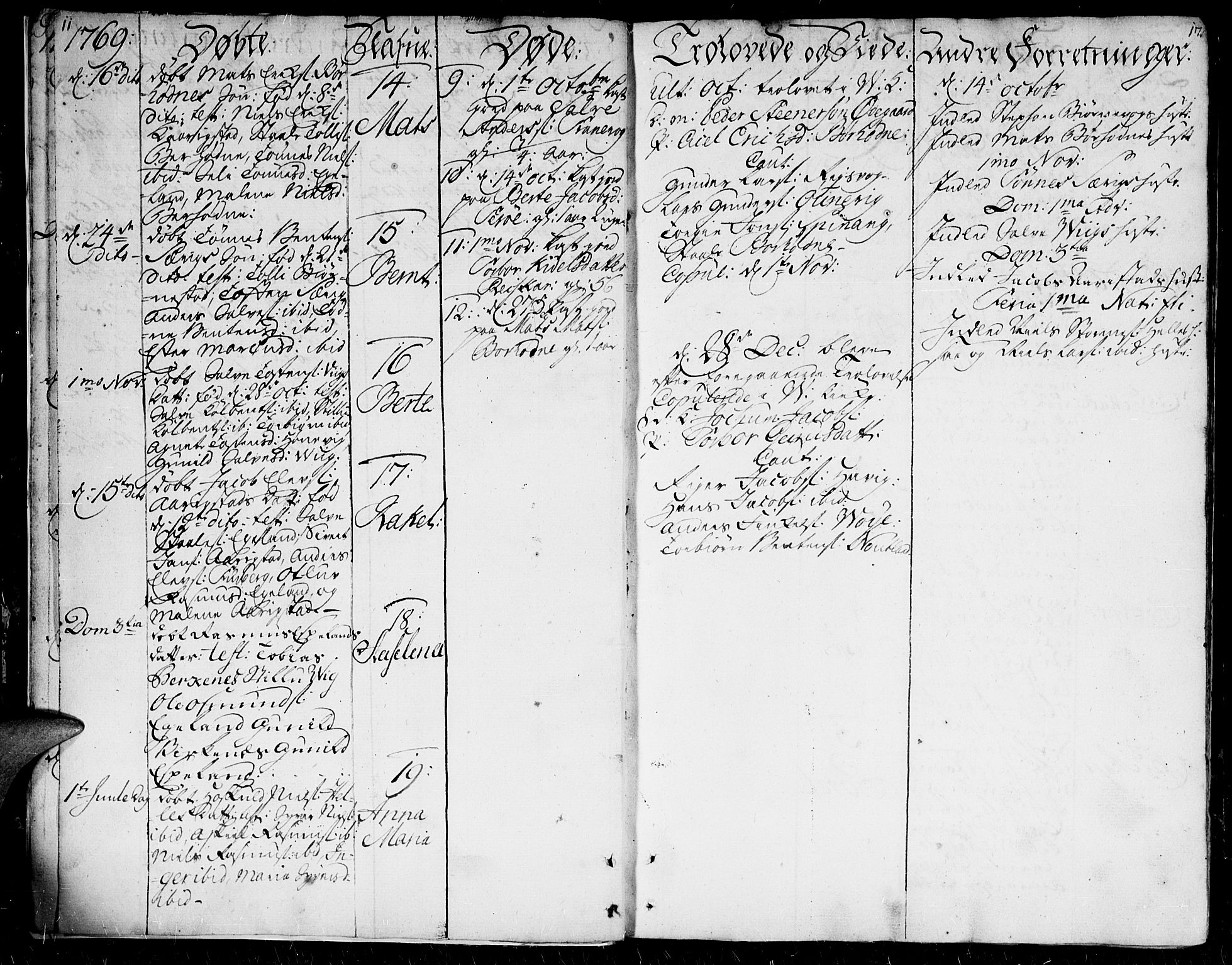 Herad sokneprestkontor, SAK/1111-0018/F/Fa/Faa/L0001: Parish register (official) no. A 1 /2, 1768-1797, p. 11-12