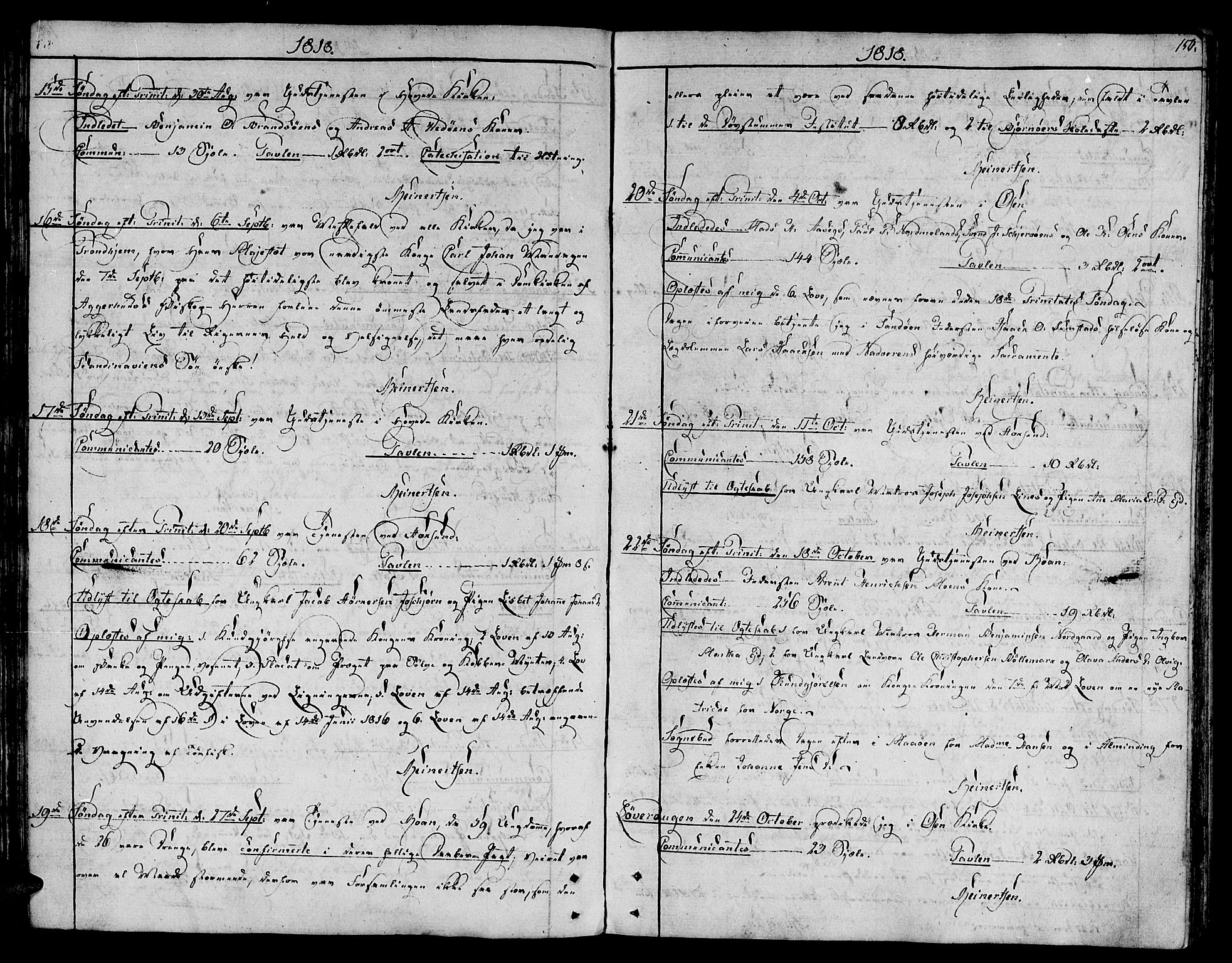 Ministerialprotokoller, klokkerbøker og fødselsregistre - Sør-Trøndelag, SAT/A-1456/657/L0701: Parish register (official) no. 657A02, 1802-1831, p. 150