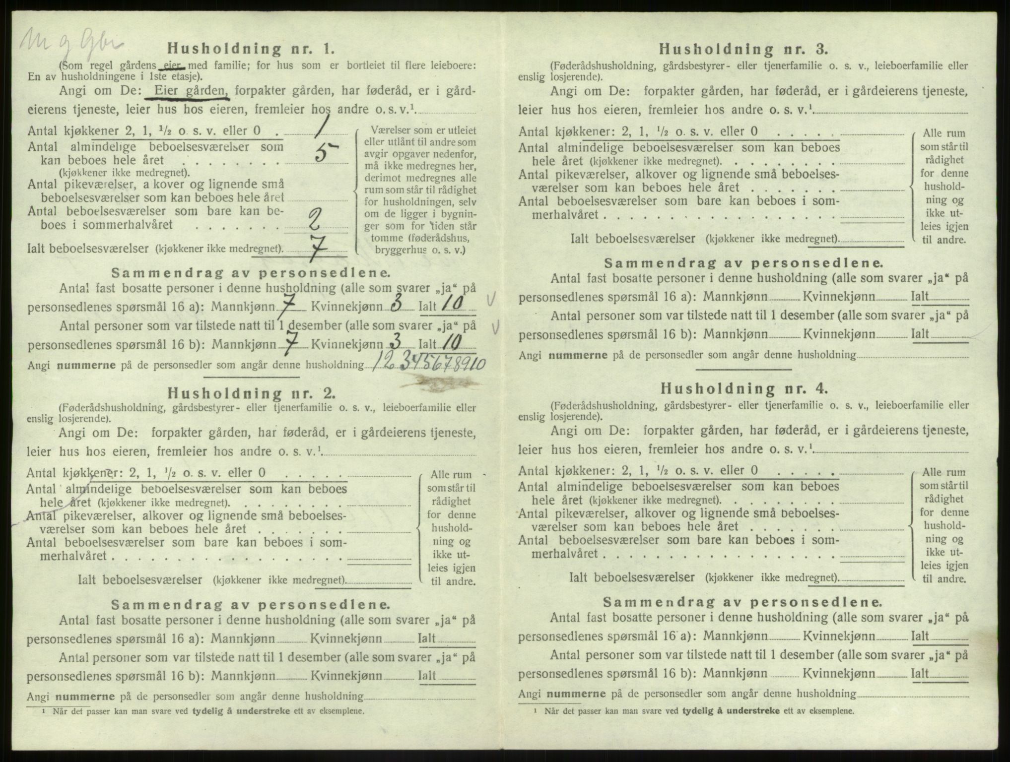 SAB, 1920 census for Nord-Vågsøy, 1920, p. 373