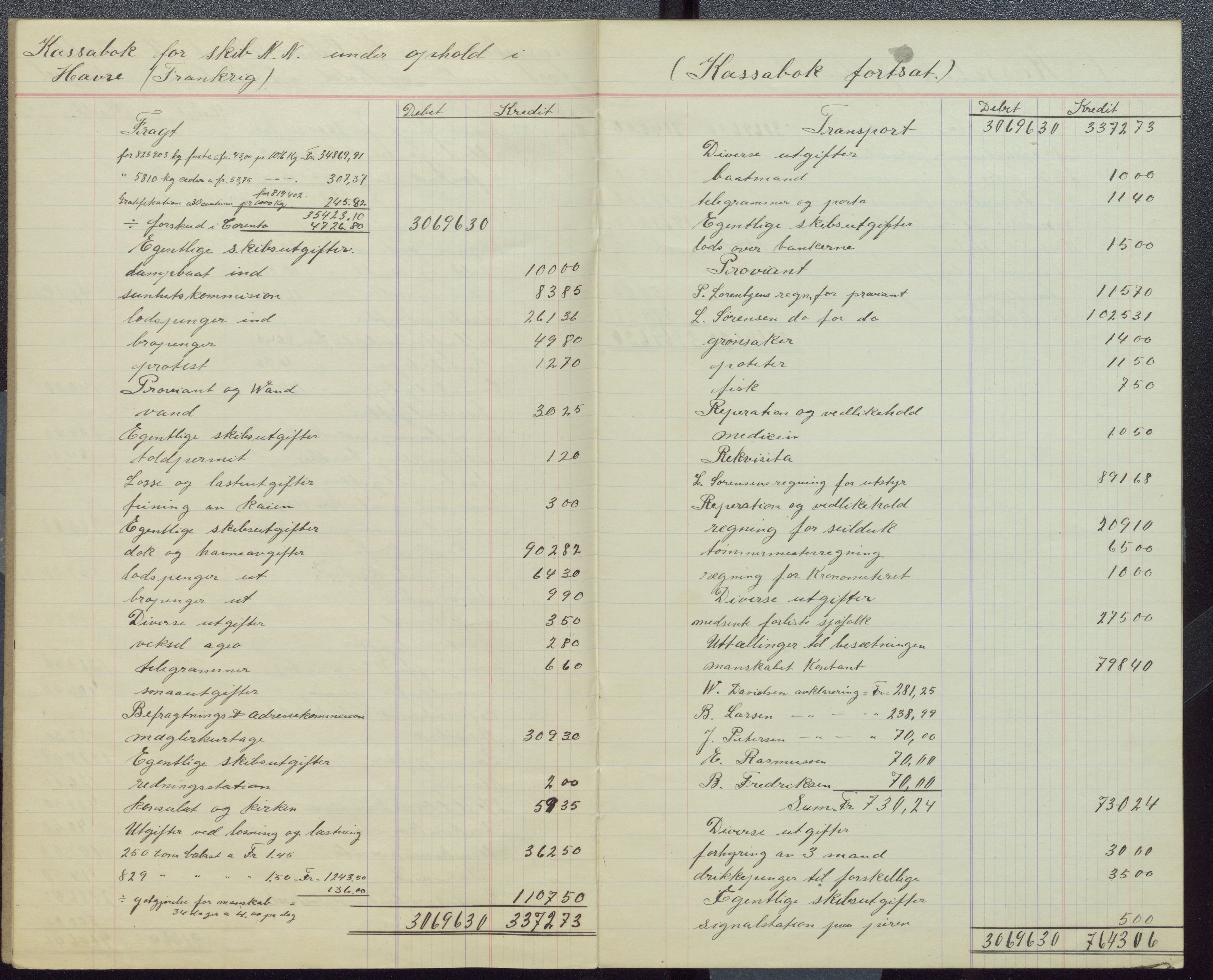 Samuelsen, Nils August. Kaptein, VEMU/ARS-A-1323/Y/L0001: Lærerbøker m.m., 1921