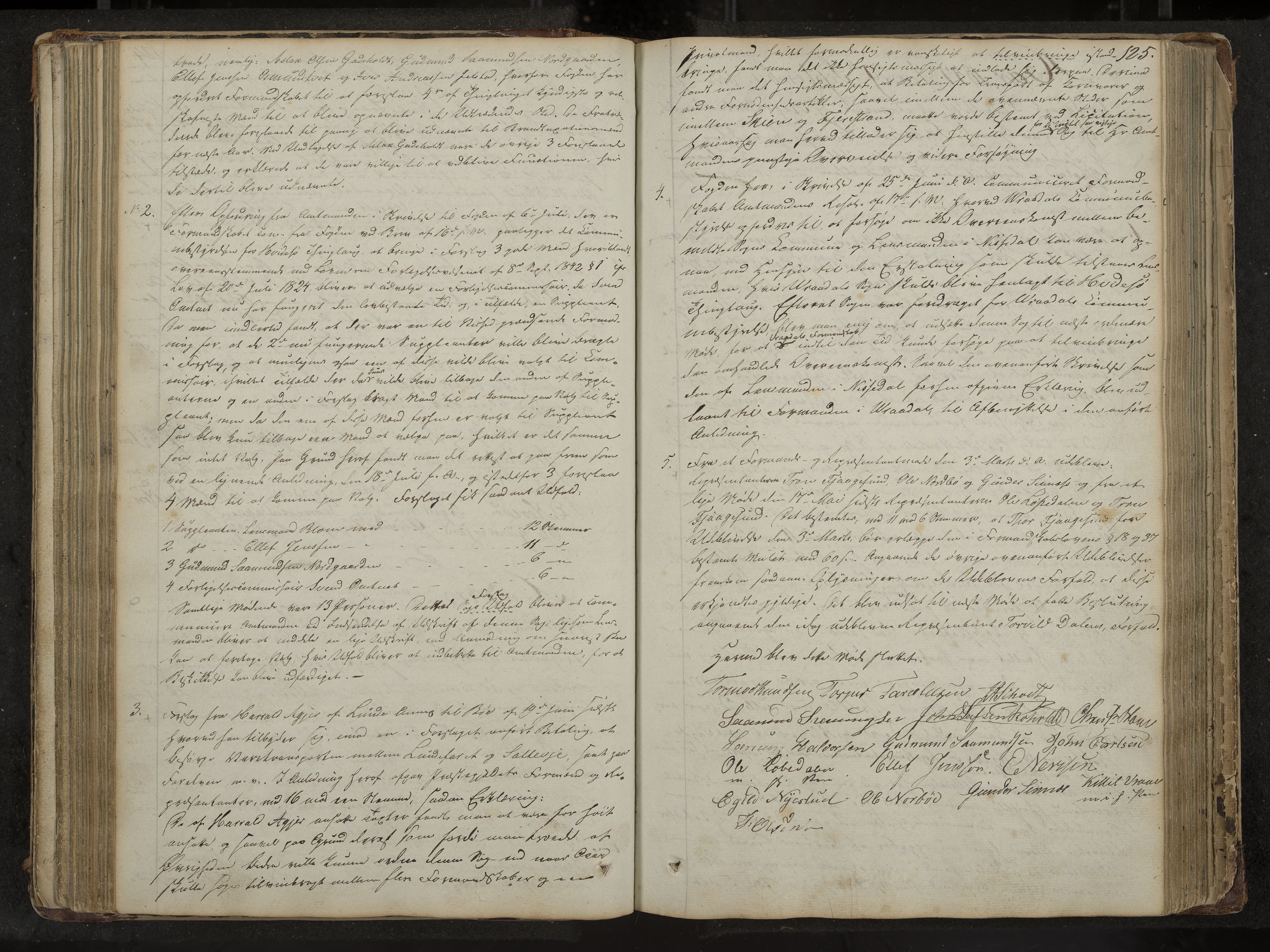 Kviteseid formannskap og sentraladministrasjon, IKAK/0829021/A/Aa/L0001: Møtebok med register, 1837-1866, p. 125