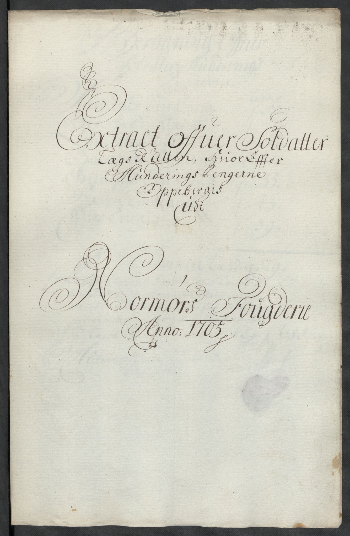 Rentekammeret inntil 1814, Reviderte regnskaper, Fogderegnskap, AV/RA-EA-4092/R56/L3741: Fogderegnskap Nordmøre, 1705, p. 82