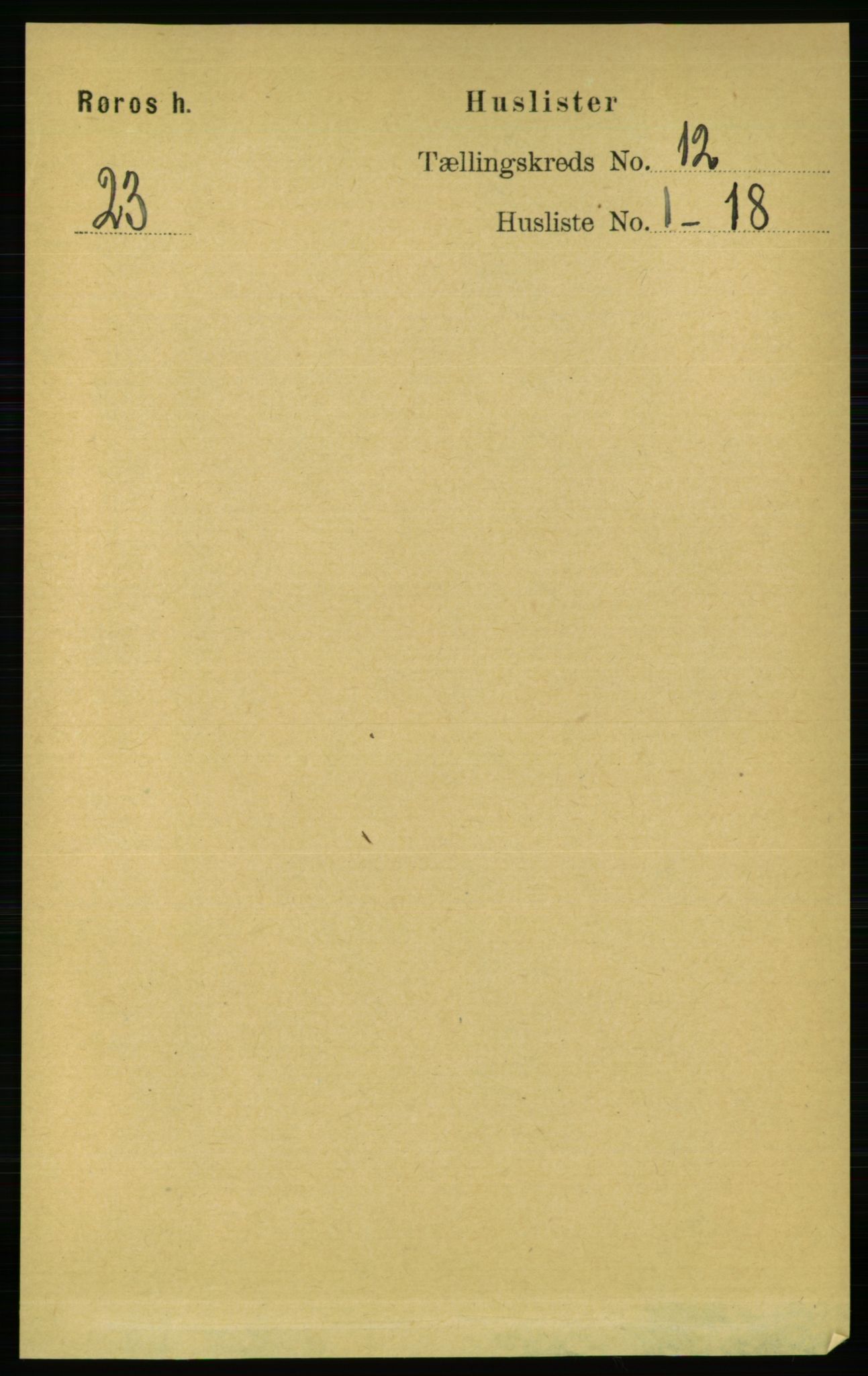 RA, 1891 census for 1640 Røros, 1891, p. 2348