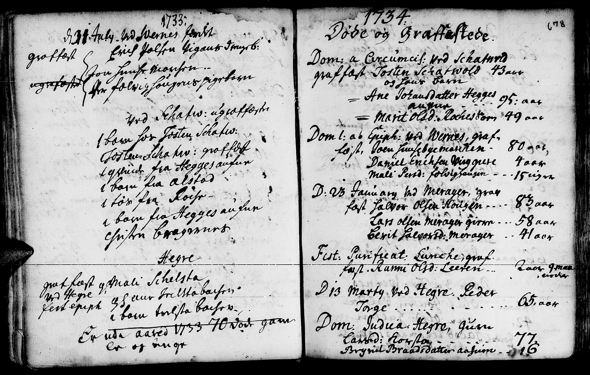 Ministerialprotokoller, klokkerbøker og fødselsregistre - Nord-Trøndelag, SAT/A-1458/709/L0055: Parish register (official) no. 709A03, 1730-1739, p. 677-678