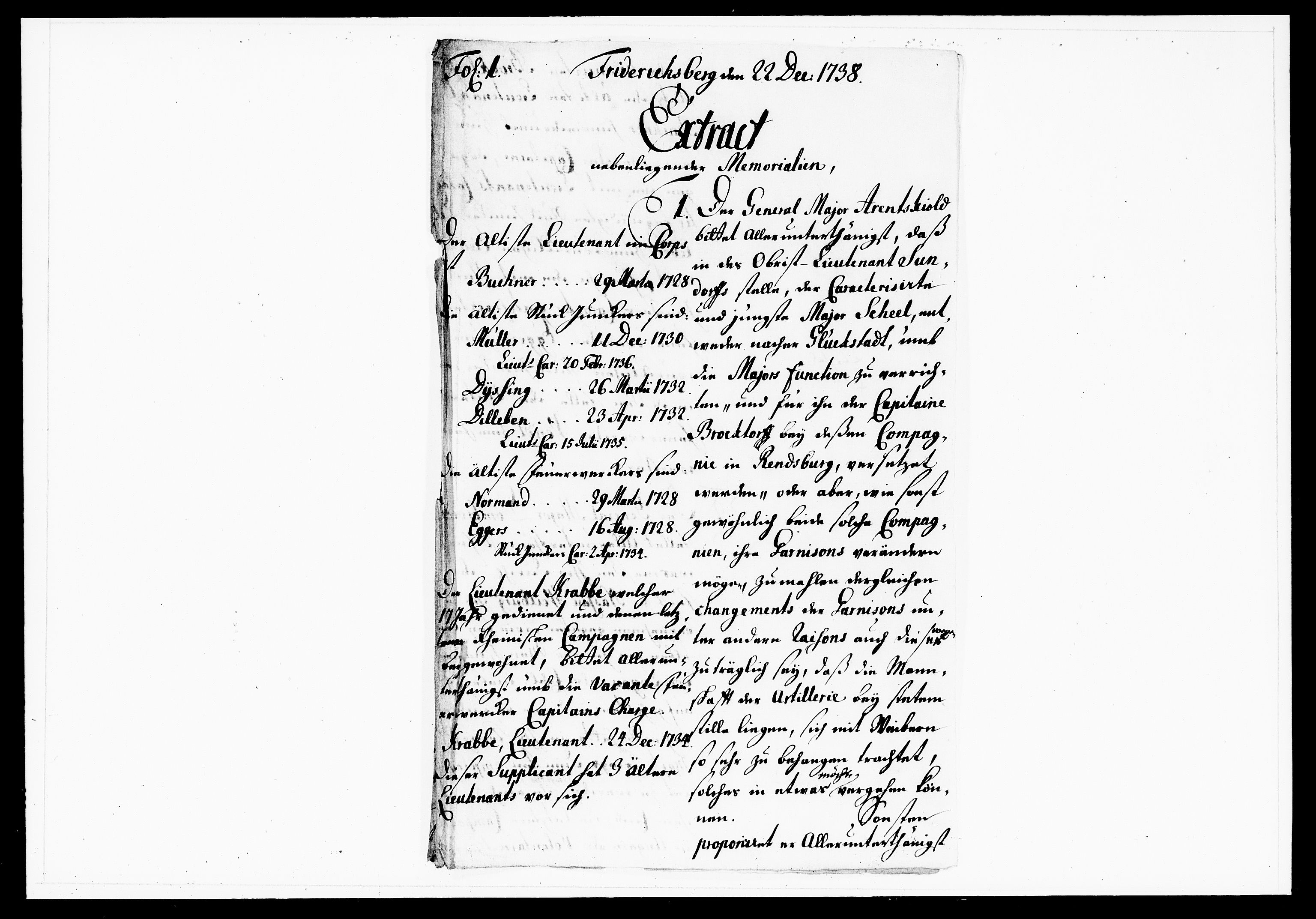 Krigskollegiet, Krigskancelliet, DRA/A-0006/-/1143-1150: Refererede sager, 1738, p. 554