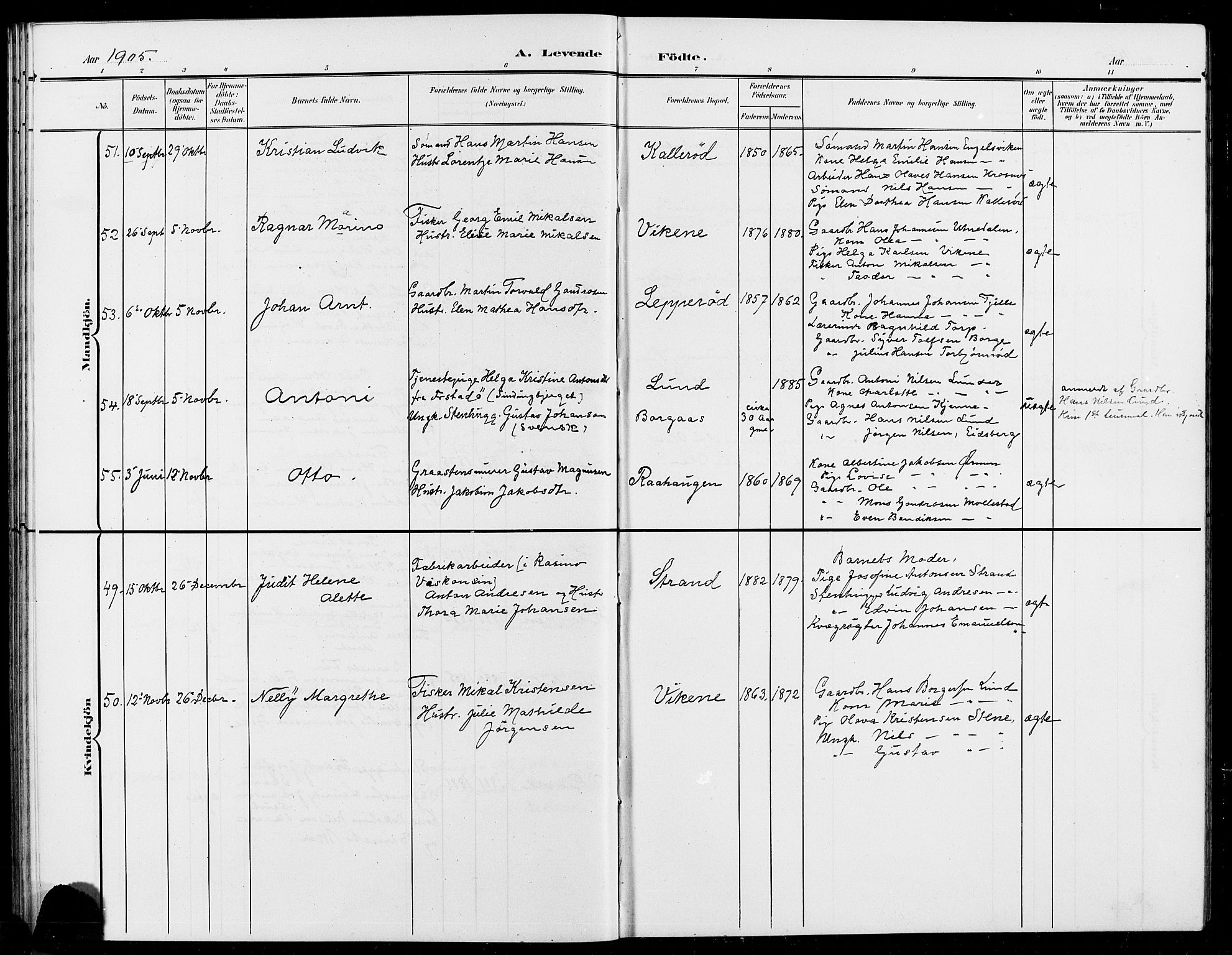 Onsøy prestekontor Kirkebøker, AV/SAO-A-10914/G/Ga/L0002: Parish register (copy) no. I 2, 1903-1909