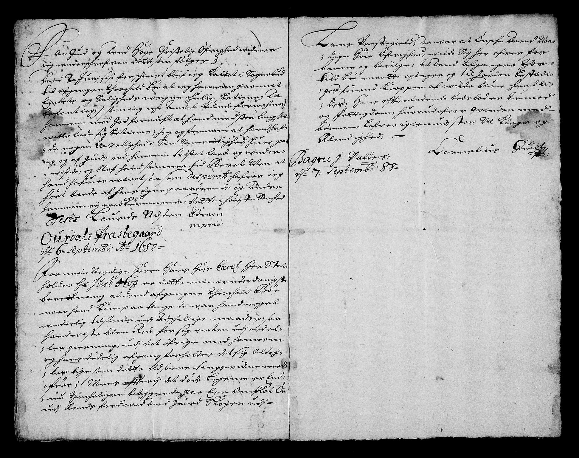 Stattholderembetet 1572-1771, RA/EA-2870/Af/L0002: Avskrifter av vedlegg til originale supplikker, nummerert i samsvar med supplikkbøkene, 1687-1689, p. 206