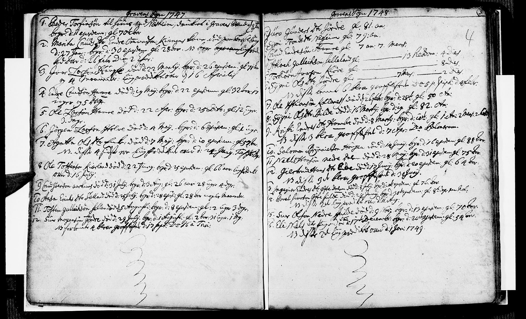 Ulvik sokneprestembete, SAB/A-78801/H/Haa: Parish register (official) no. A 8, 1743-1792, p. 4