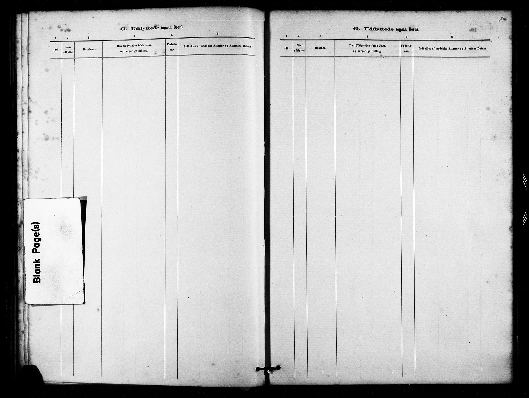 St. Petri sokneprestkontor, SAST/A-101813/001/30/30BA/L0011: Parish register (official) no. A 11, 1879-1892, p. 84