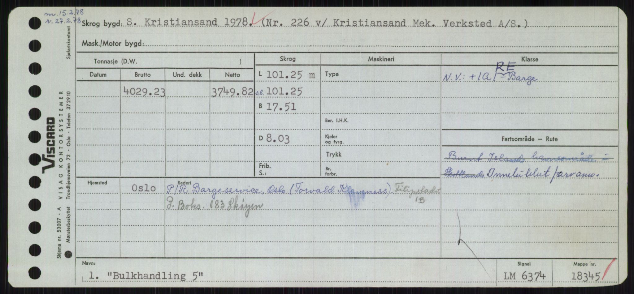 Sjøfartsdirektoratet med forløpere, Skipsmålingen, AV/RA-S-1627/H/Hc/L0001: Lektere, A-Y, p. 69