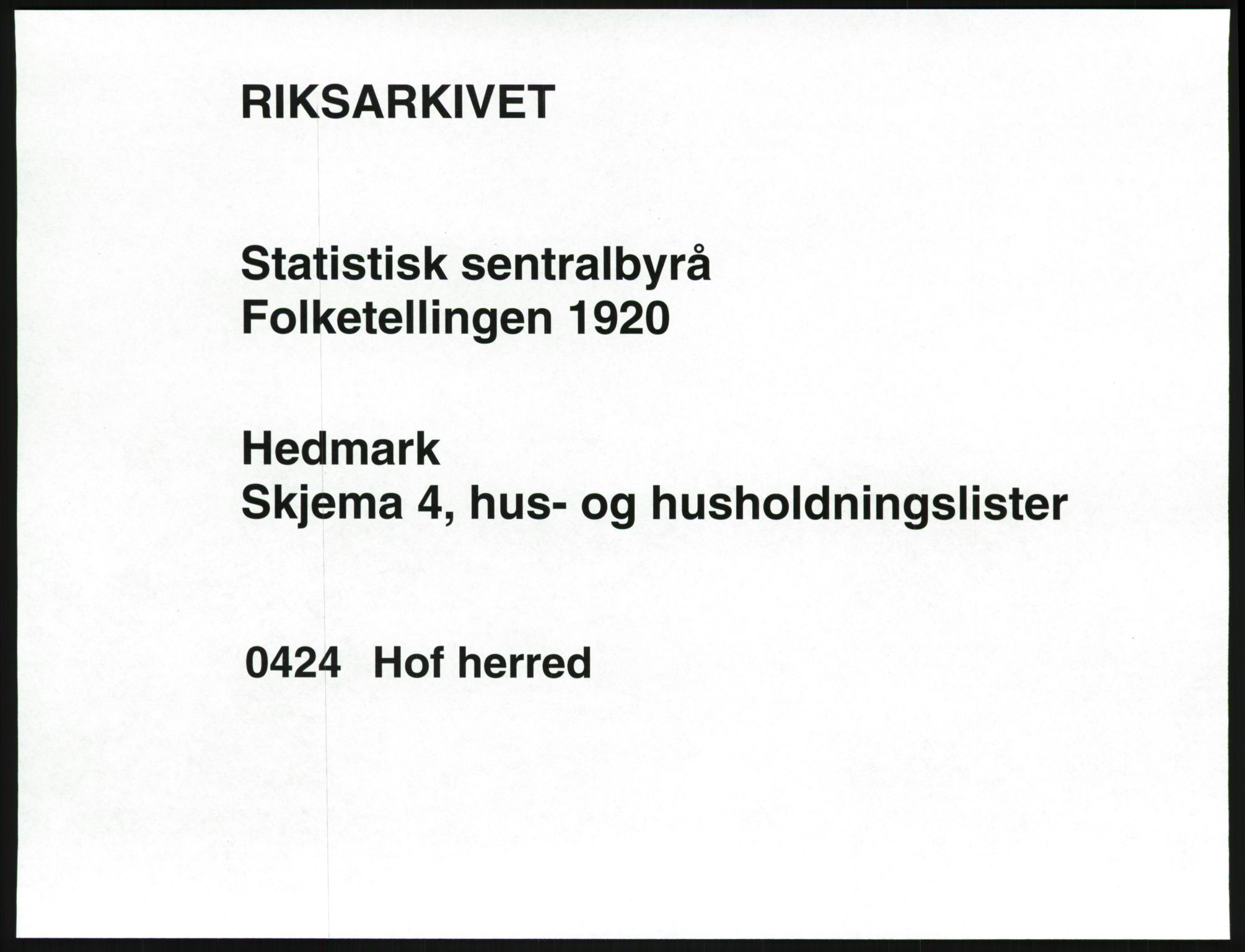 SAH, 1920 census for Hof, 1920, p. 39