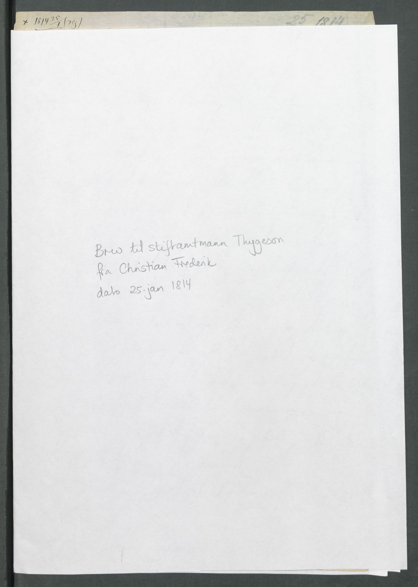 Forskjellige samlinger, Historisk-kronologisk samling, AV/RA-EA-4029/G/Ga/L0009A: Historisk-kronologisk samling. Dokumenter fra januar og ut september 1814. , 1814, p. 5