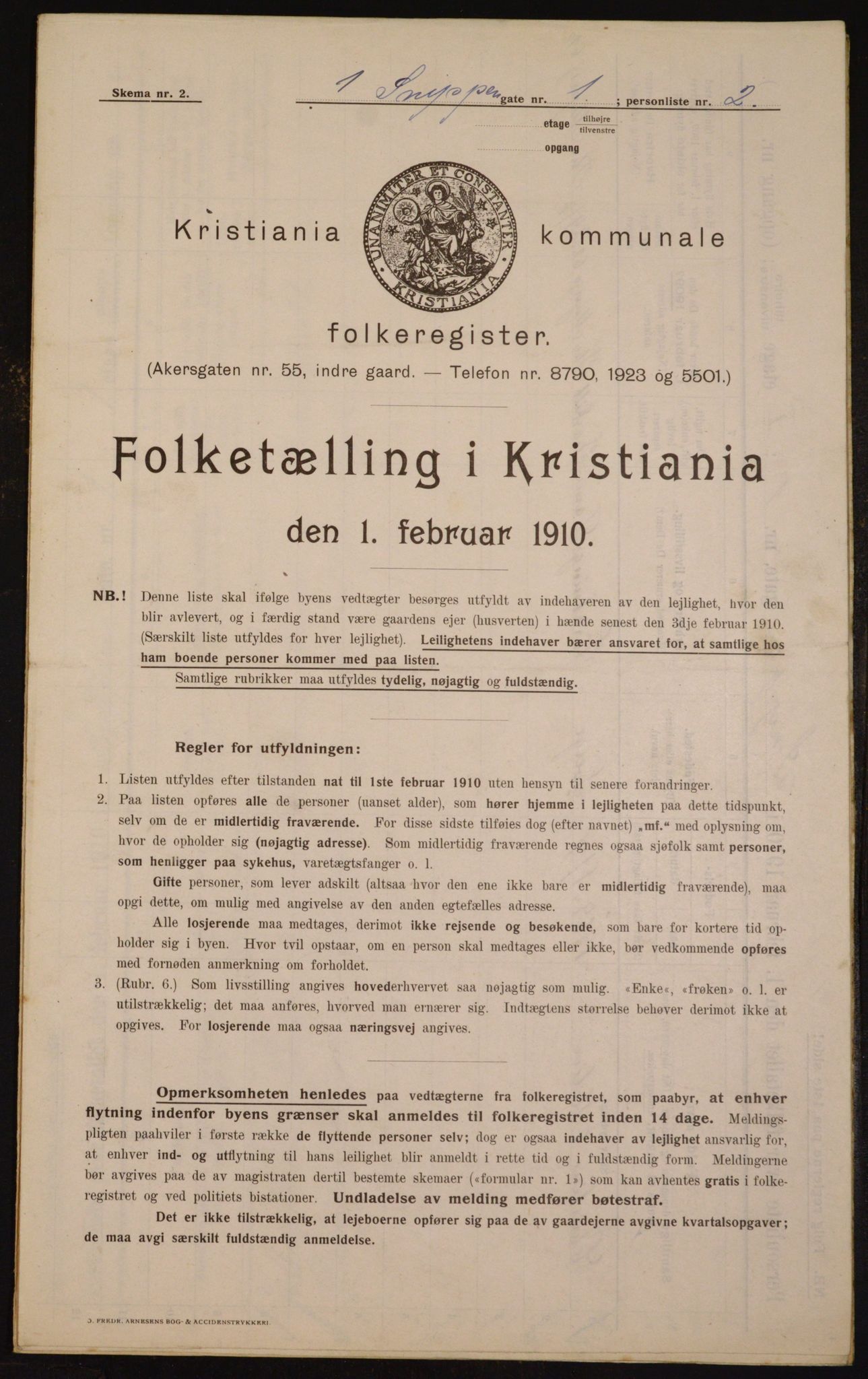 OBA, Municipal Census 1910 for Kristiania, 1910, p. 93397