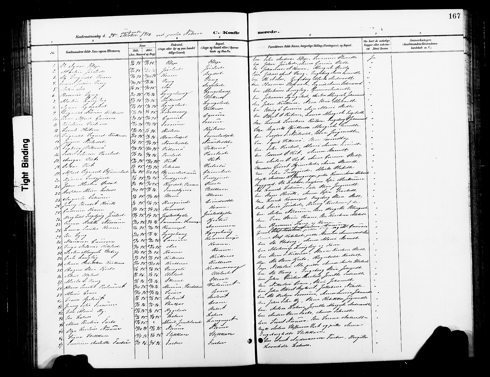 Ministerialprotokoller, klokkerbøker og fødselsregistre - Nord-Trøndelag, SAT/A-1458/730/L0302: Parish register (copy) no. 730C05, 1898-1924, p. 167