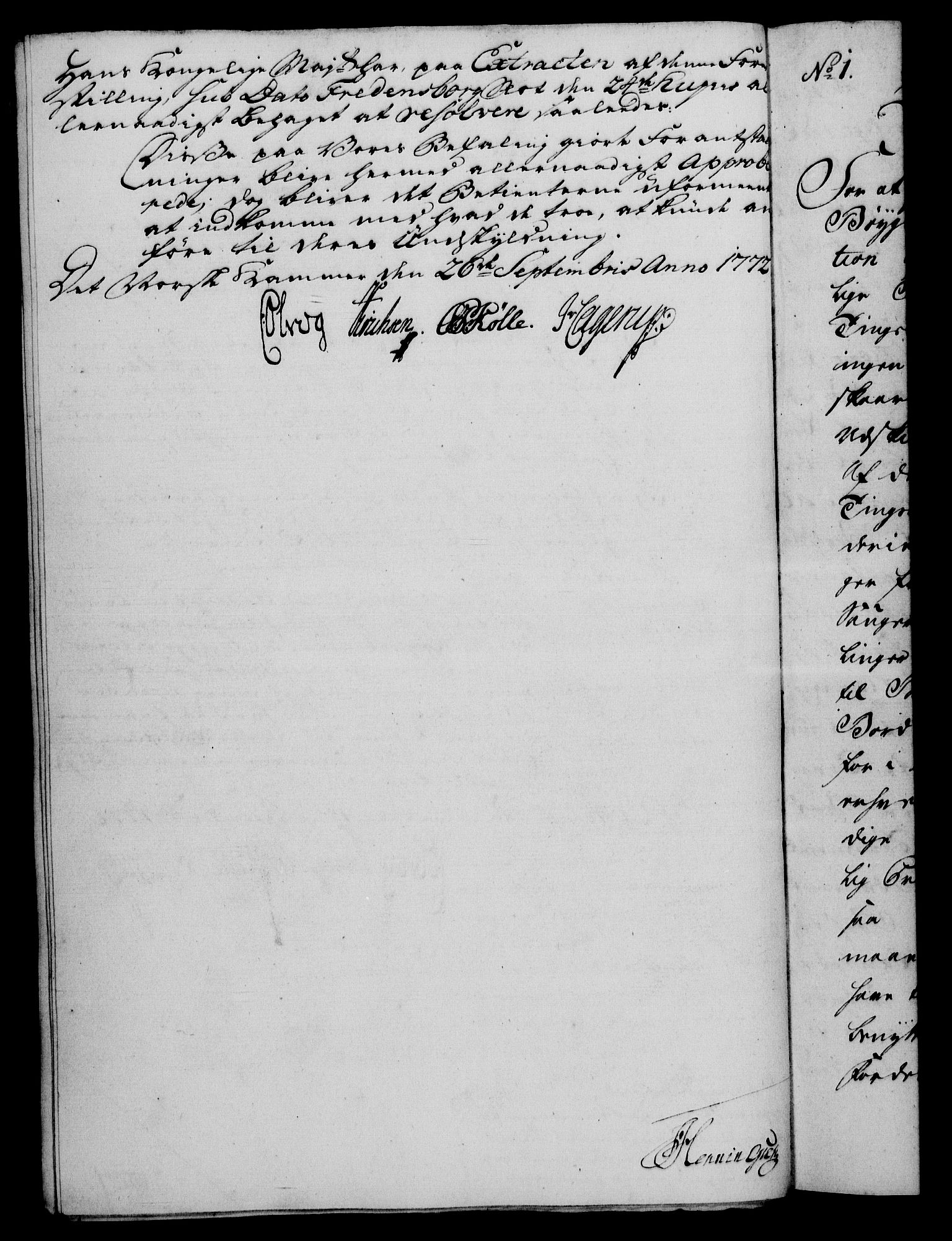 Rentekammeret, Kammerkanselliet, RA/EA-3111/G/Gf/Gfa/L0054: Norsk relasjons- og resolusjonsprotokoll (merket RK 52.54), 1771-1772, p. 614