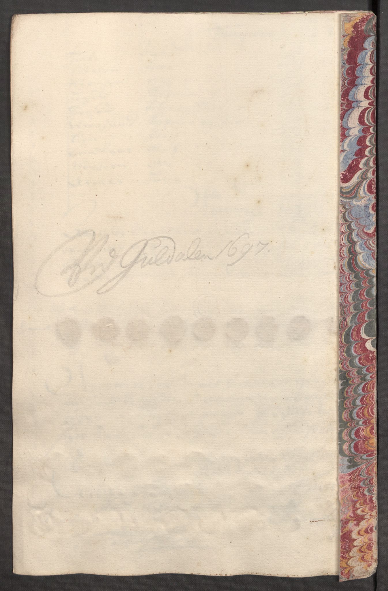 Rentekammeret inntil 1814, Reviderte regnskaper, Fogderegnskap, AV/RA-EA-4092/R60/L3947: Fogderegnskap Orkdal og Gauldal, 1697, p. 373