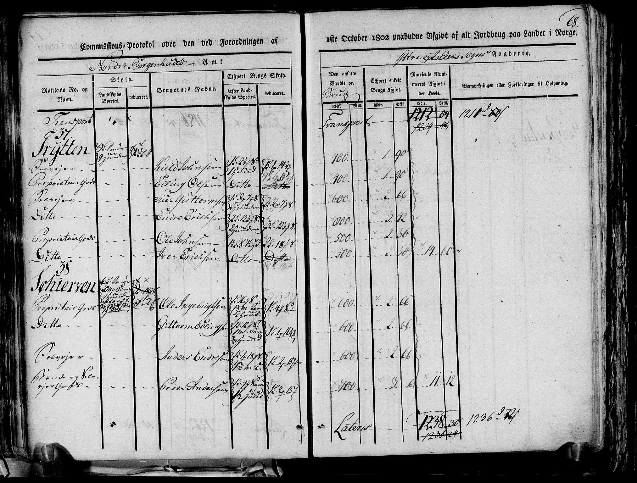 Rentekammeret inntil 1814, Realistisk ordnet avdeling, AV/RA-EA-4070/N/Ne/Nea/L0116: og 0117: Ytre og Indre Sogn fogderi. Kommisjonsprotokoller, 1803, p. 74