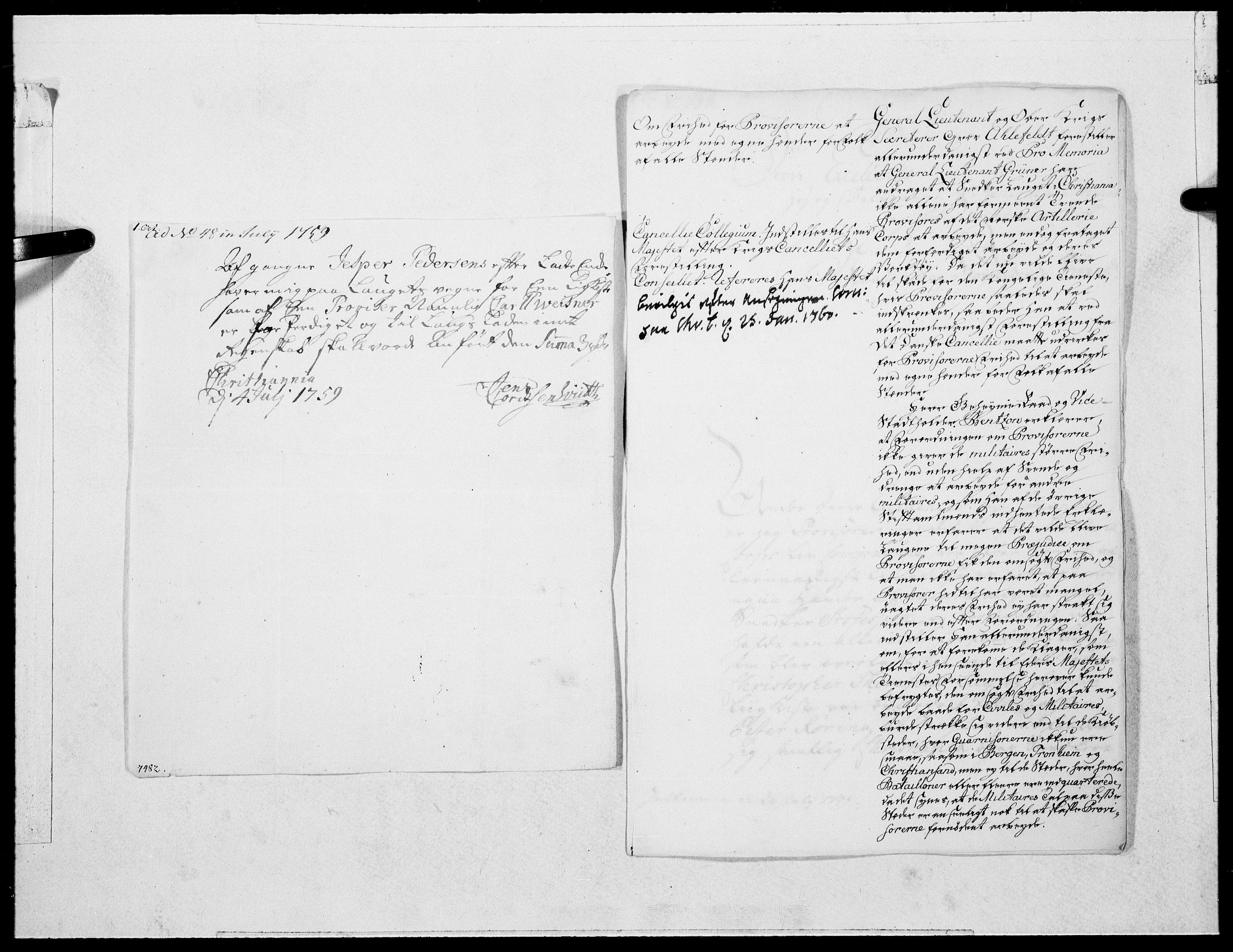 Danske Kanselli 1572-1799, RA/EA-3023/F/Fc/Fcc/Fcca/L0179: Norske innlegg 1572-1799, 1760, p. 53