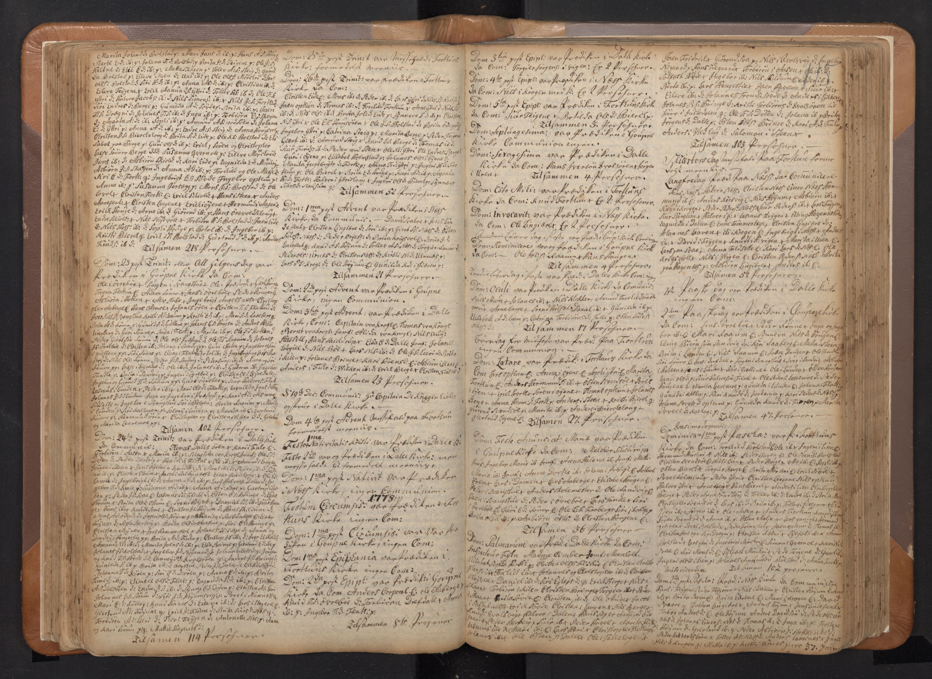 Luster sokneprestembete, SAB/A-81101/H/Haa/Haaa/L0002: Parish register (official) no. A 2, 1751-1796, p. 114b-115a