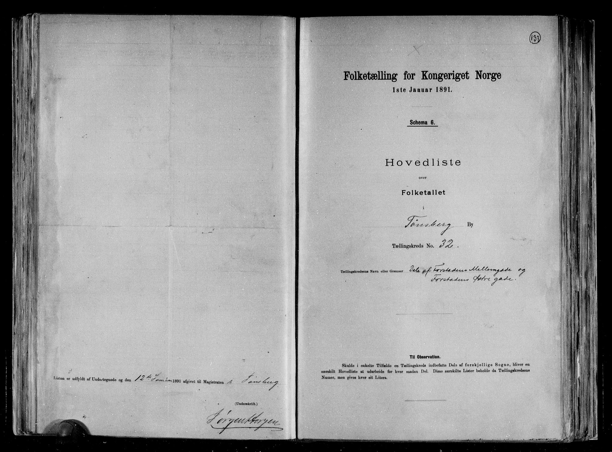 RA, 1891 census for 0705 Tønsberg, 1891, p. 67