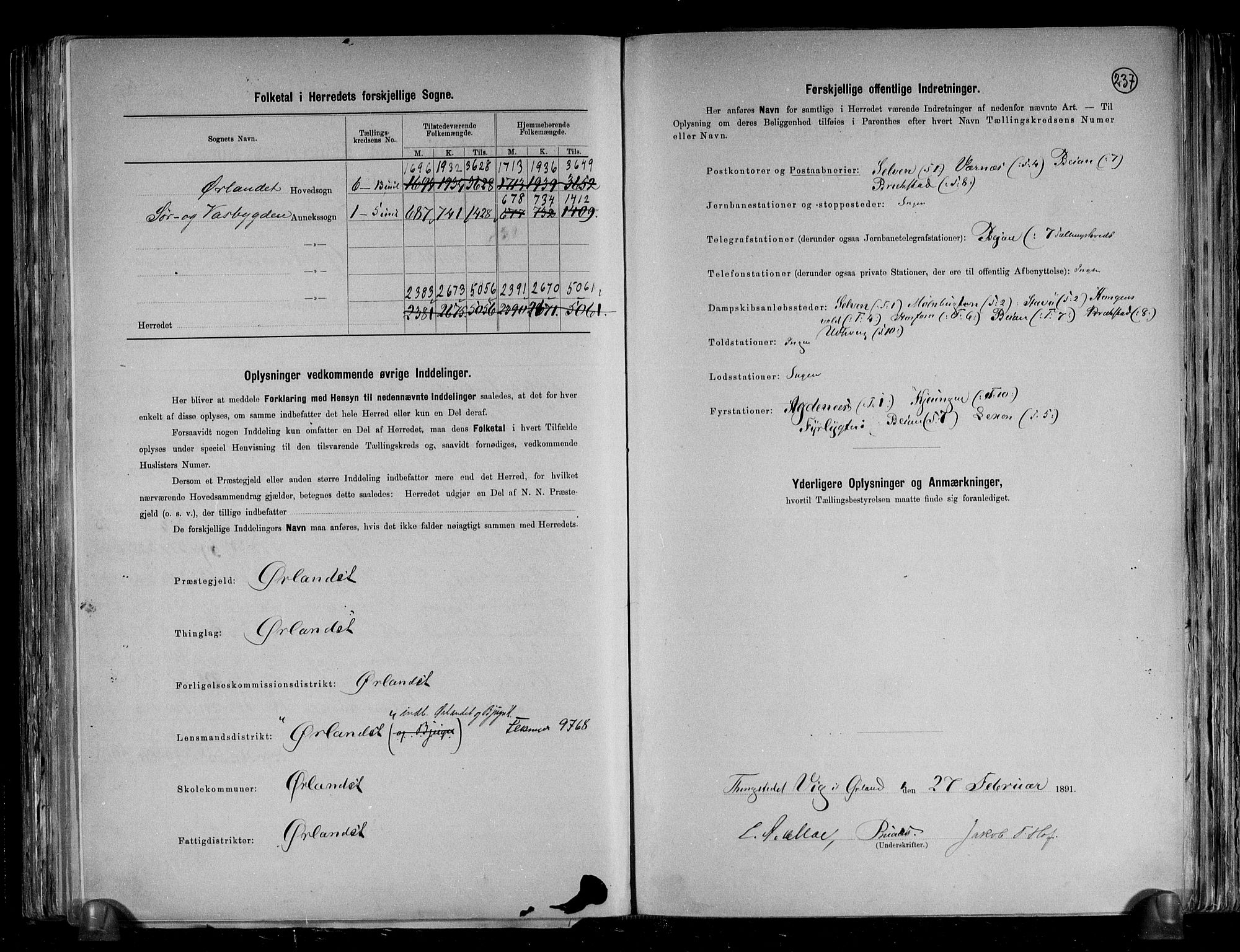 RA, 1891 census for 1621 Ørland, 1891, p. 3