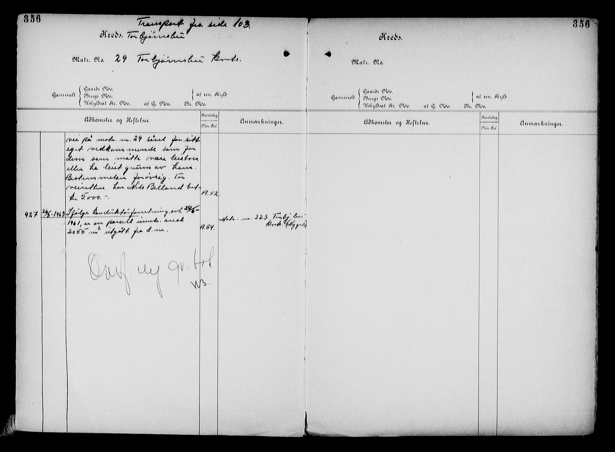 Arendal byfogd, AV/SAK-1222-0001/G/Ga/L0013: Mortgage register no. 11, 1865-1960, p. 356