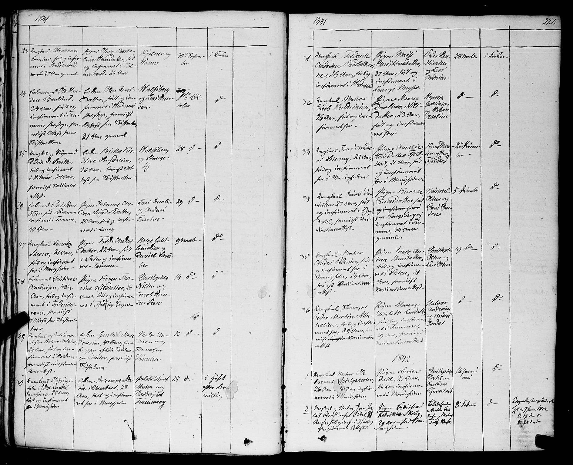Larvik kirkebøker, SAKO/A-352/F/Fa/L0002: Parish register (official) no. I 2, 1825-1847, p. 227