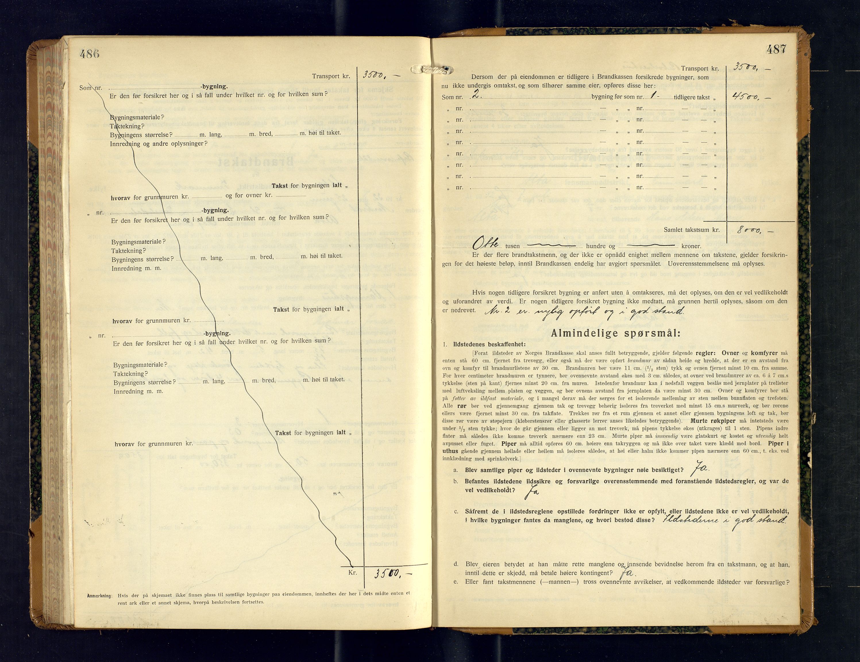 Alta lensmannskontor, AV/SATØ-S-1165/O/Ob/L0176: Branntakstprotokoll, 1928-1932, p. 486-487