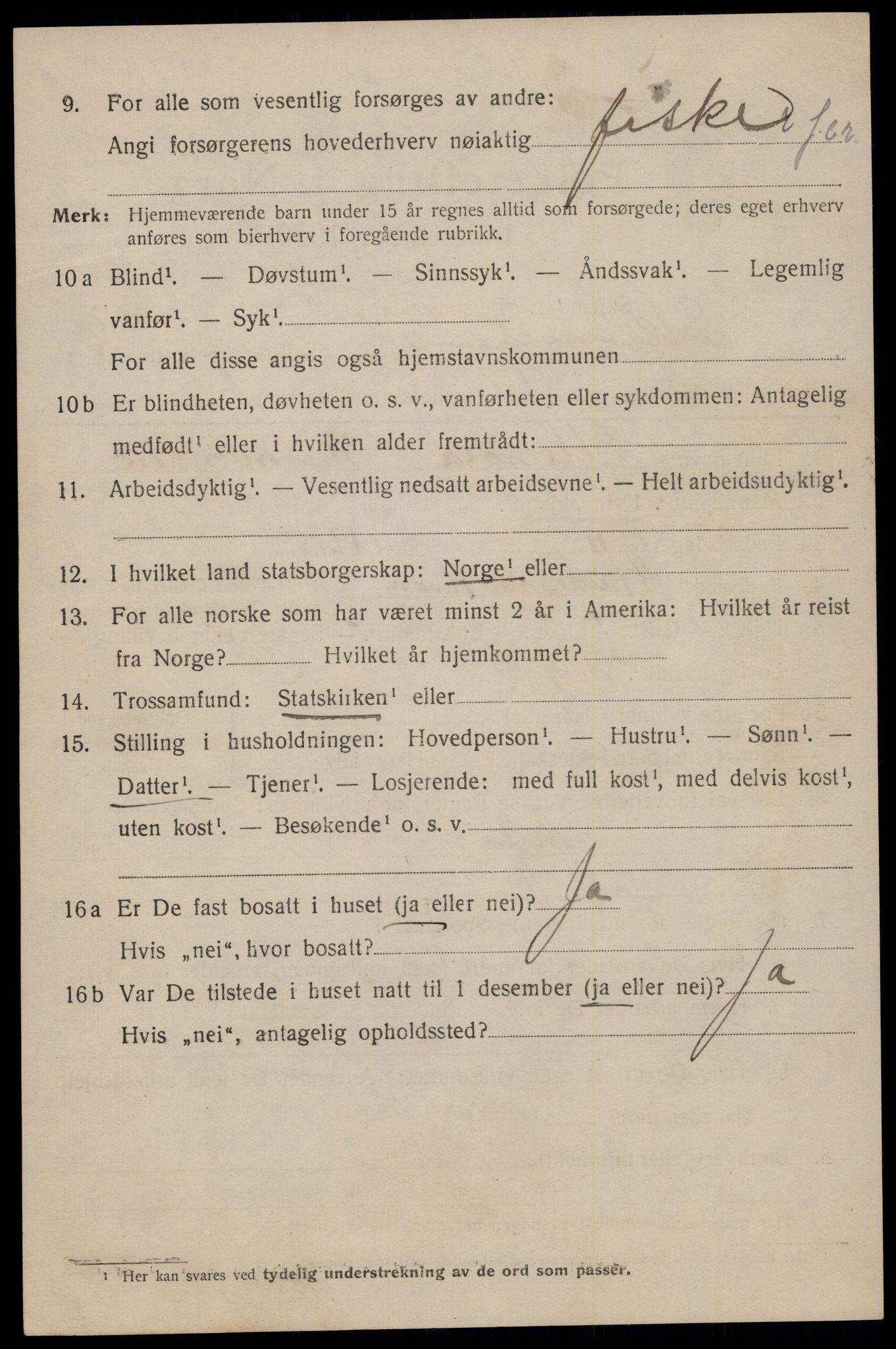 SAST, 1920 census for Skudeneshavn, 1920, p. 1121