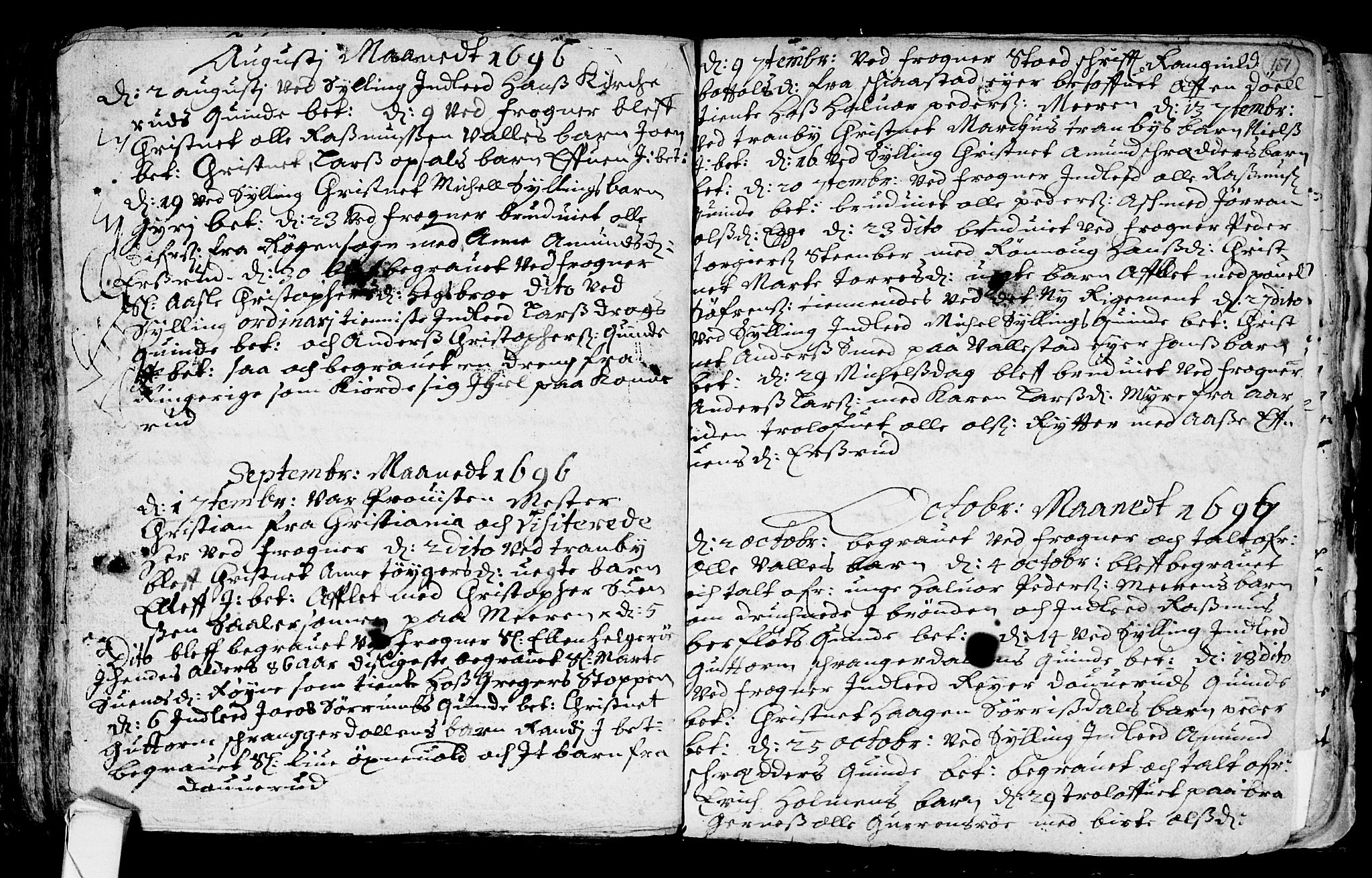 Lier kirkebøker, AV/SAKO-A-230/F/Fa/L0001: Parish register (official) no. I 1, 1672-1701, p. 151