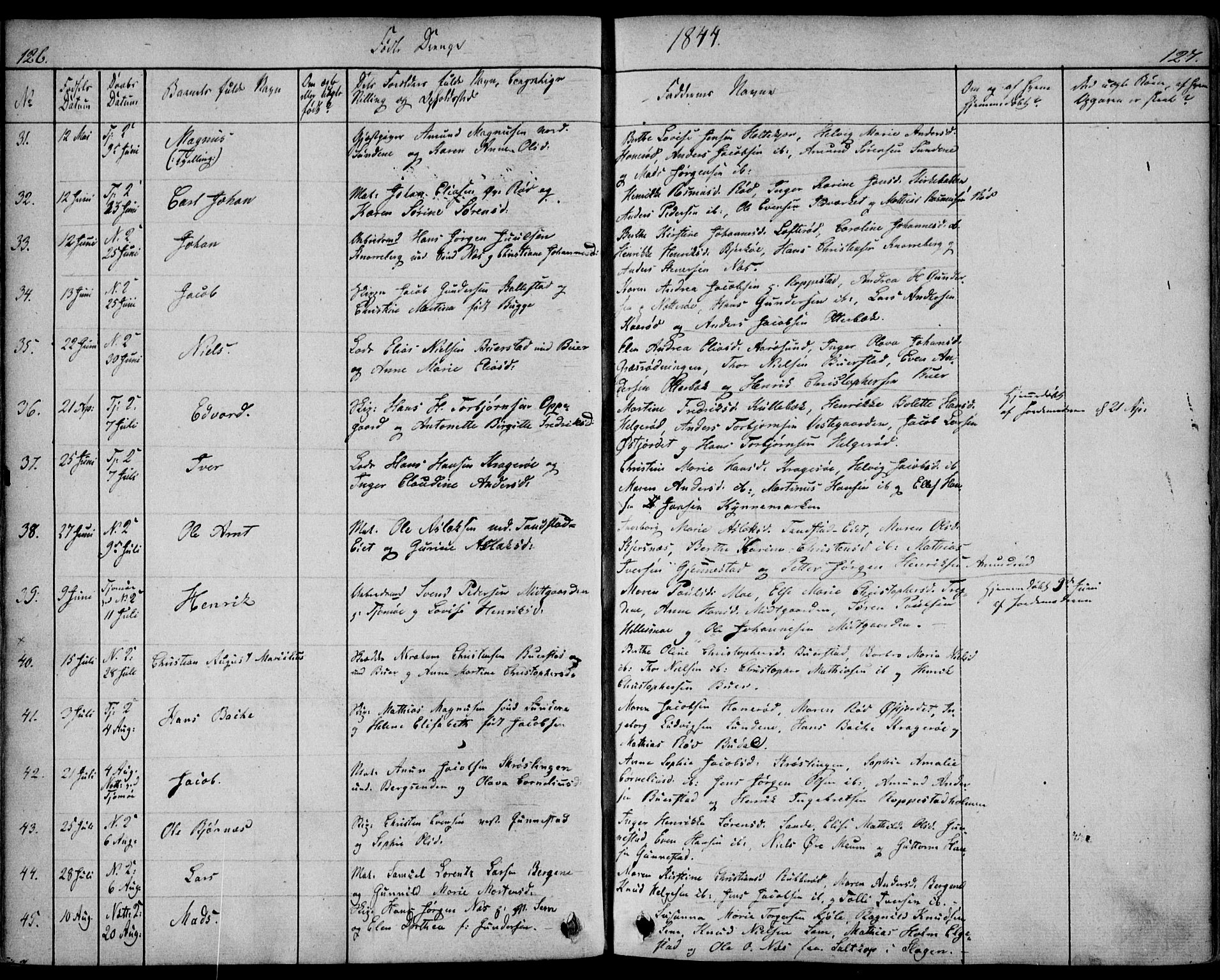 Nøtterøy kirkebøker, AV/SAKO-A-354/F/Fa/L0005: Parish register (official) no. I 5, 1839-1852, p. 126-127