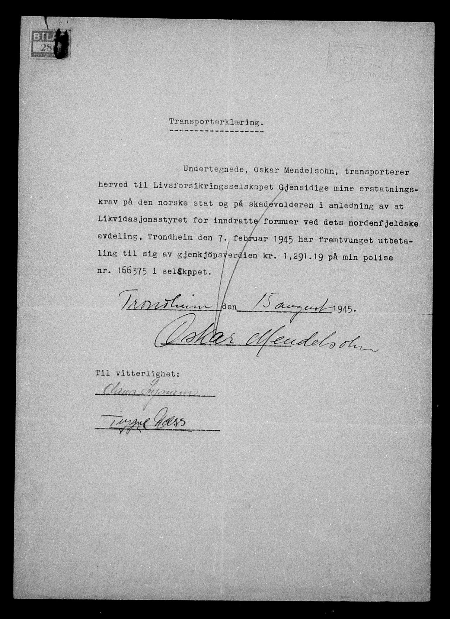 Justisdepartementet, Tilbakeføringskontoret for inndratte formuer, AV/RA-S-1564/H/Hc/Hca/L0905: --, 1945-1947, p. 463